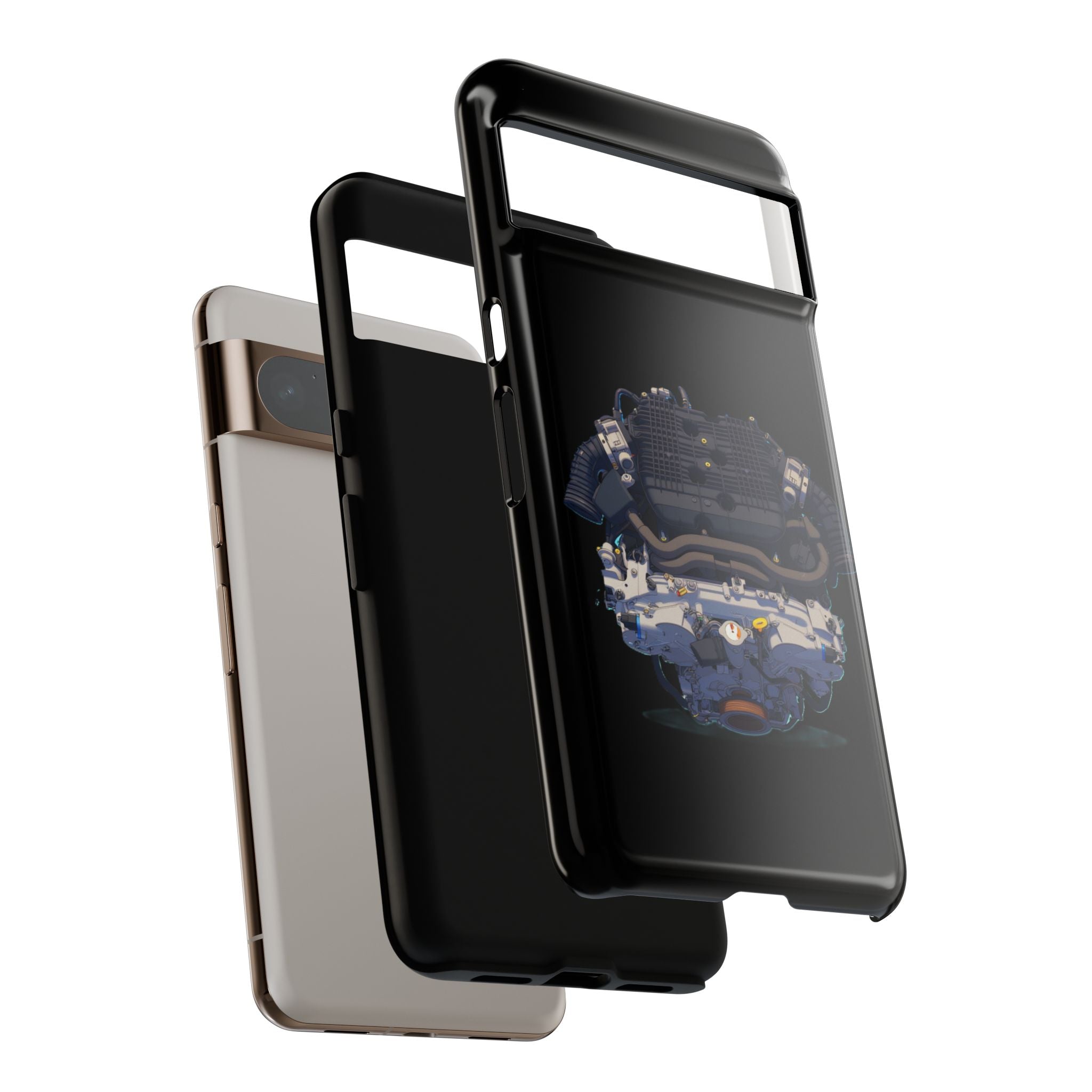 Engine Illustration Tough Phone Case – Automotive Car Lover Gift