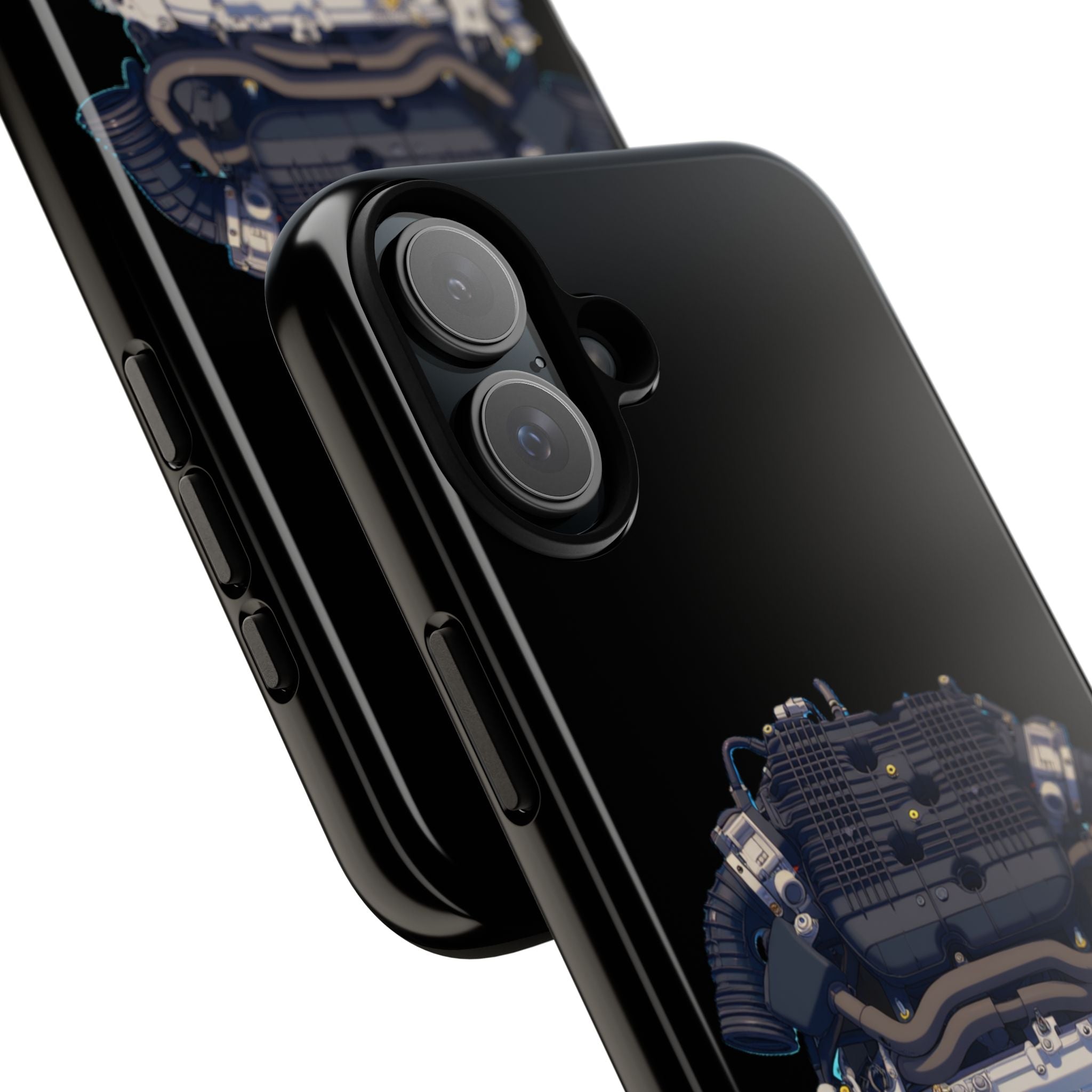 Engine Illustration Tough Phone Case – Automotive Car Lover Gift