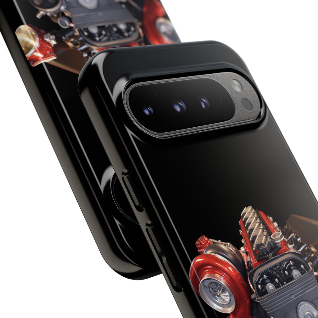 2JZ Phone Case — Black Tough Car Motor Illustration
