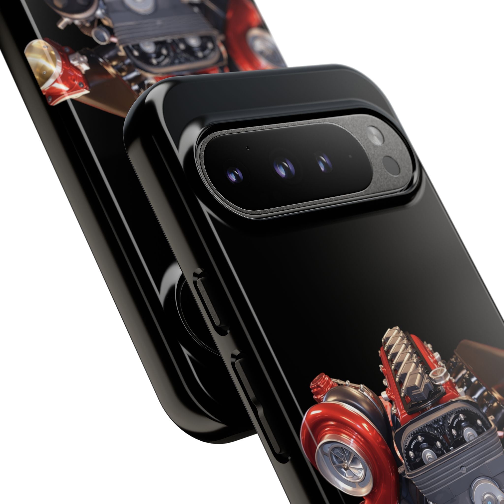 2JZ Phone Case — Black Tough Car Motor Illustration