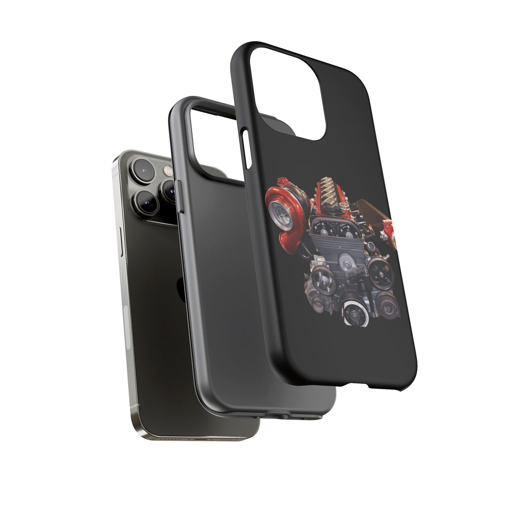 2JZ Phone Case — Black Tough Car Motor Illustration