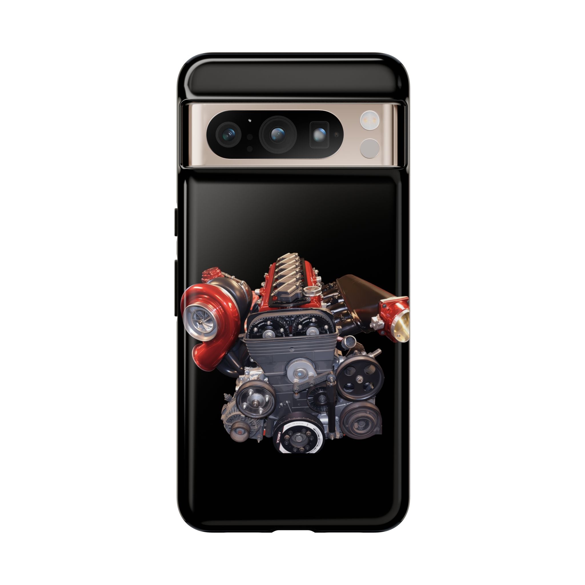 2JZ Phone Case — Black Tough Car Motor Illustration