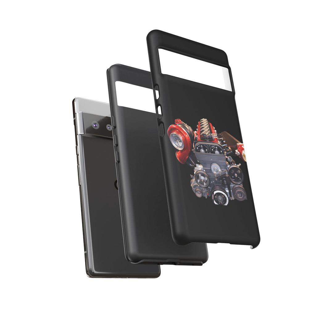 2JZ Phone Case — Black Tough Car Motor Illustration