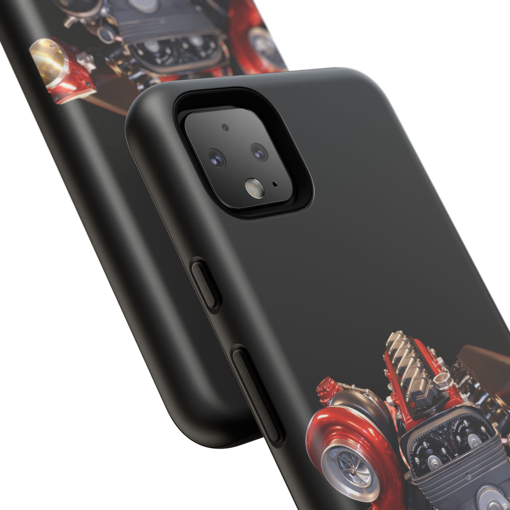 2JZ Phone Case — Black Tough Car Motor Illustration