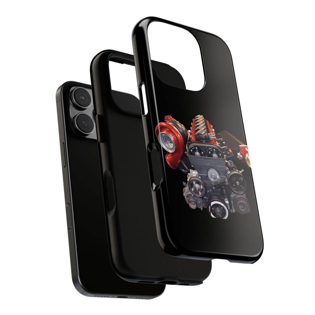 2JZ Phone Case — Black Tough Car Motor Illustration