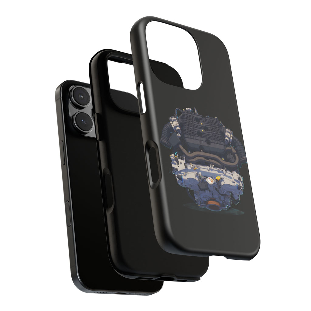 Engine Illustration Tough Phone Case – Automotive Car Lover Gift