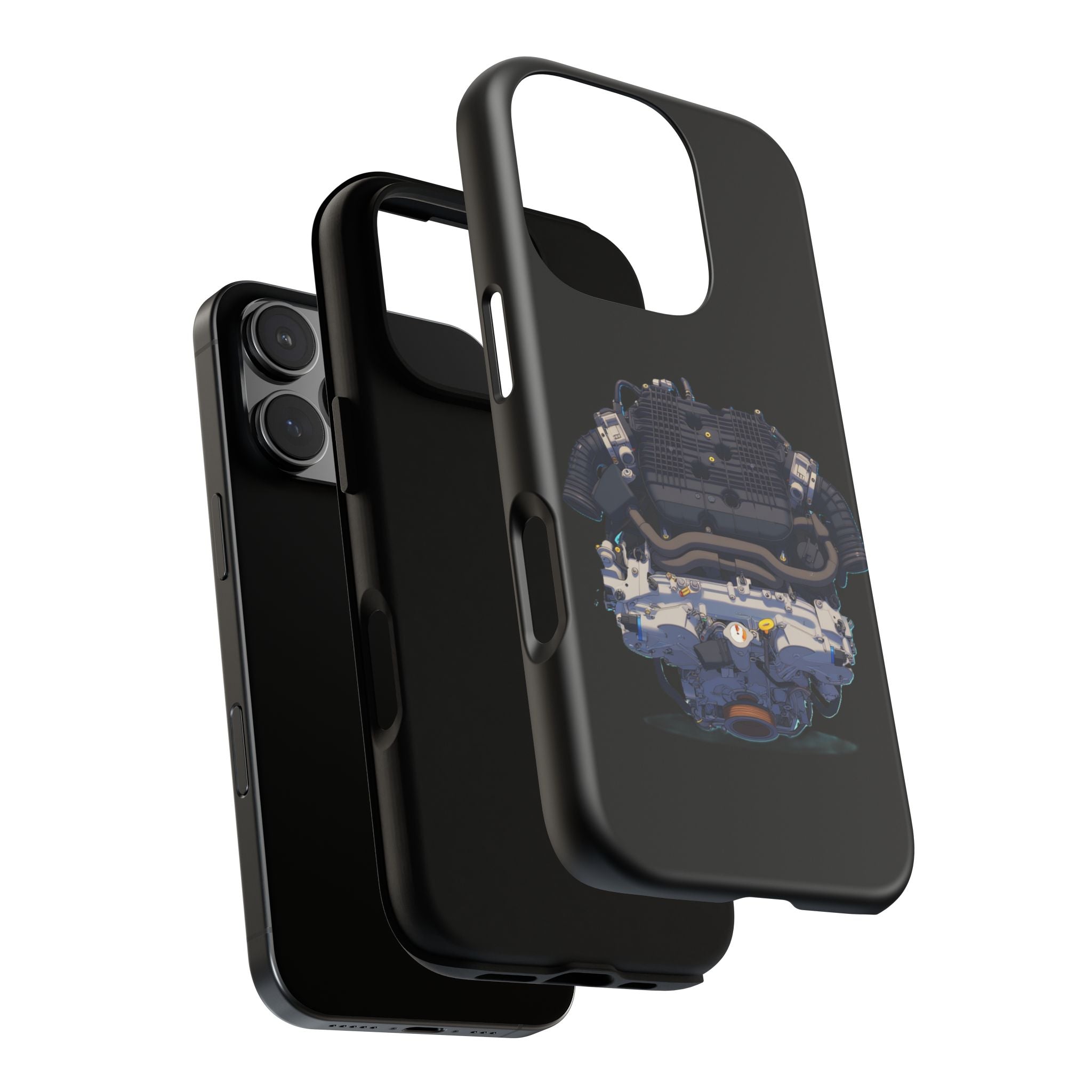 Engine Illustration Tough Phone Case – Automotive Car Lover Gift