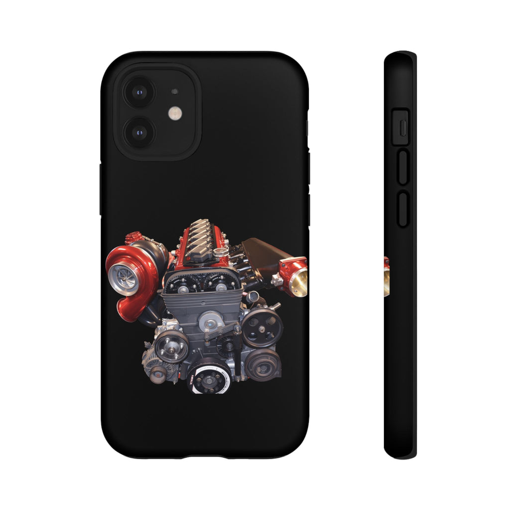 2JZ Phone Case — Black Tough Car Motor Illustration