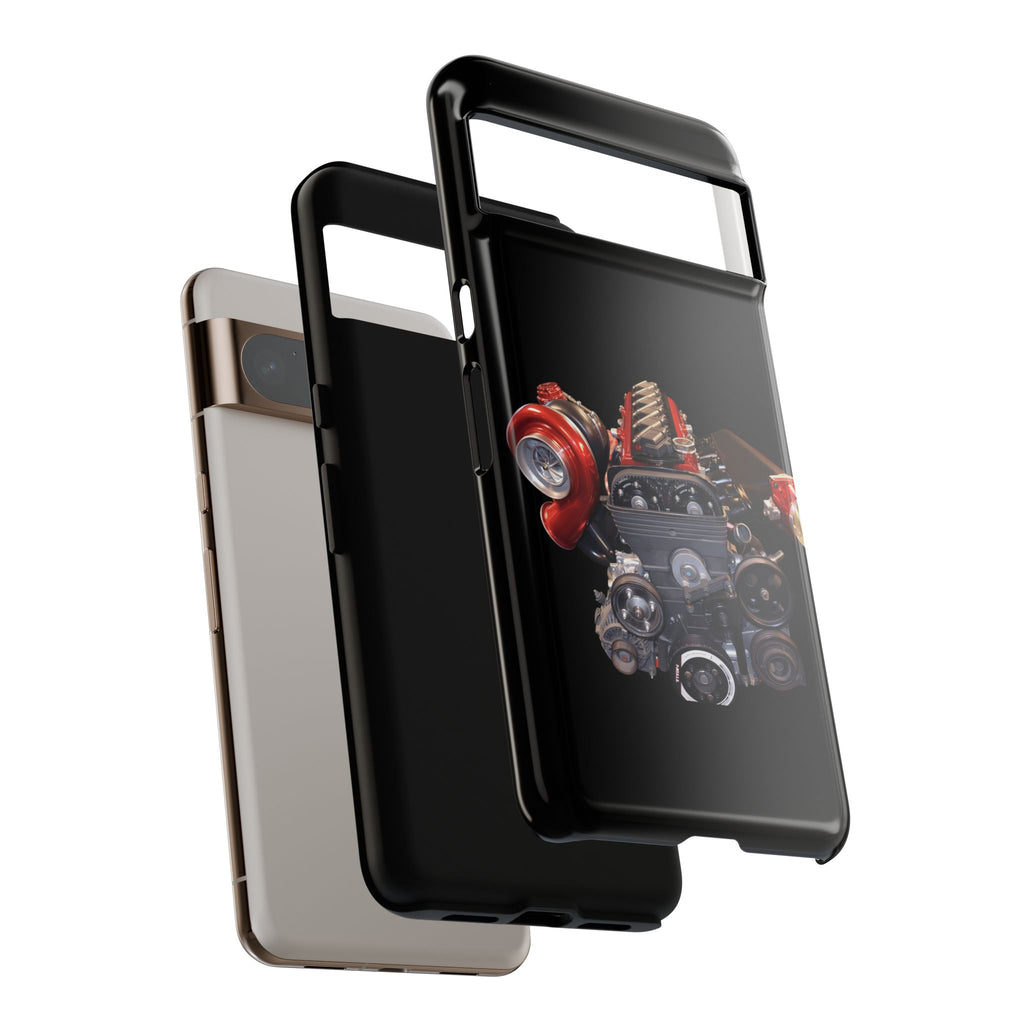 2JZ Phone Case — Black Tough Car Motor Illustration