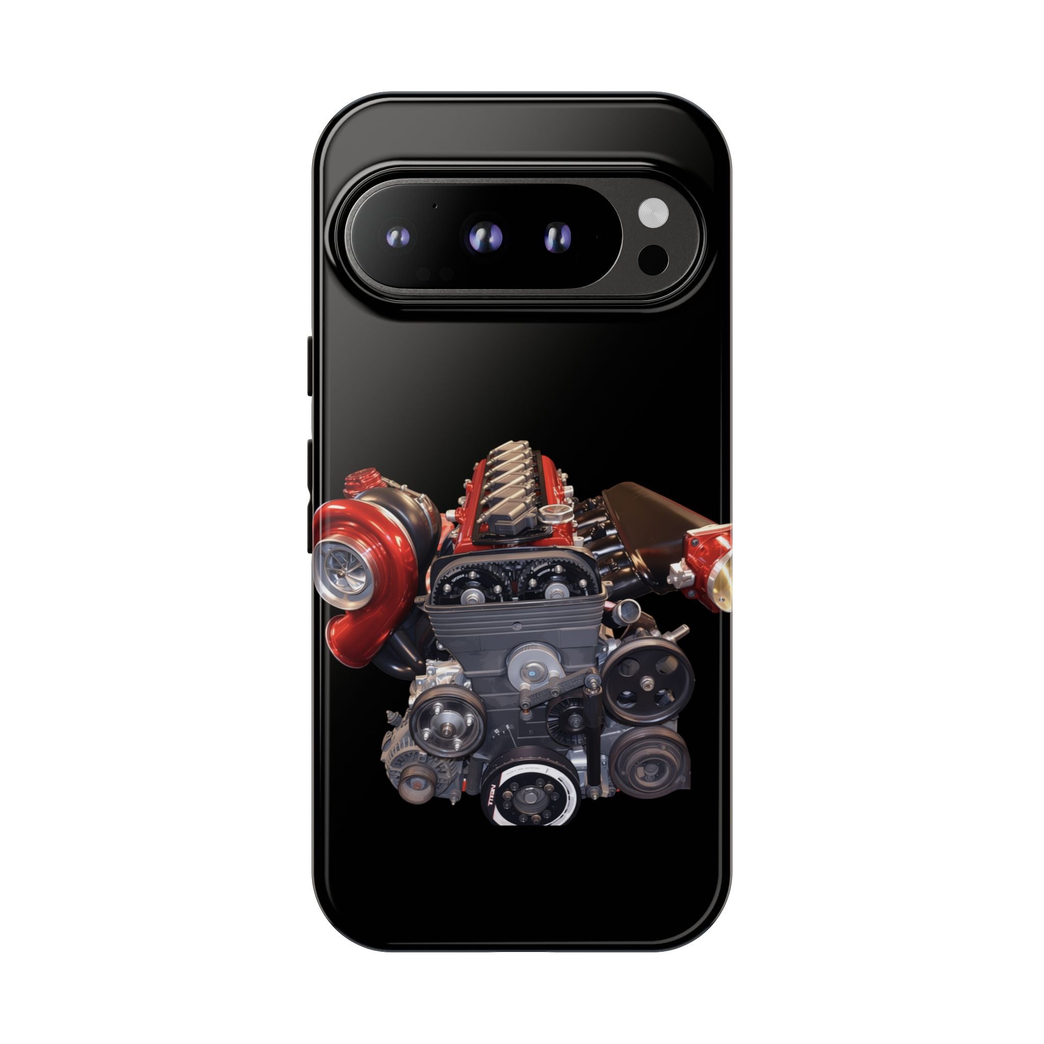 2JZ Phone Case — Black Tough Car Motor Illustration
