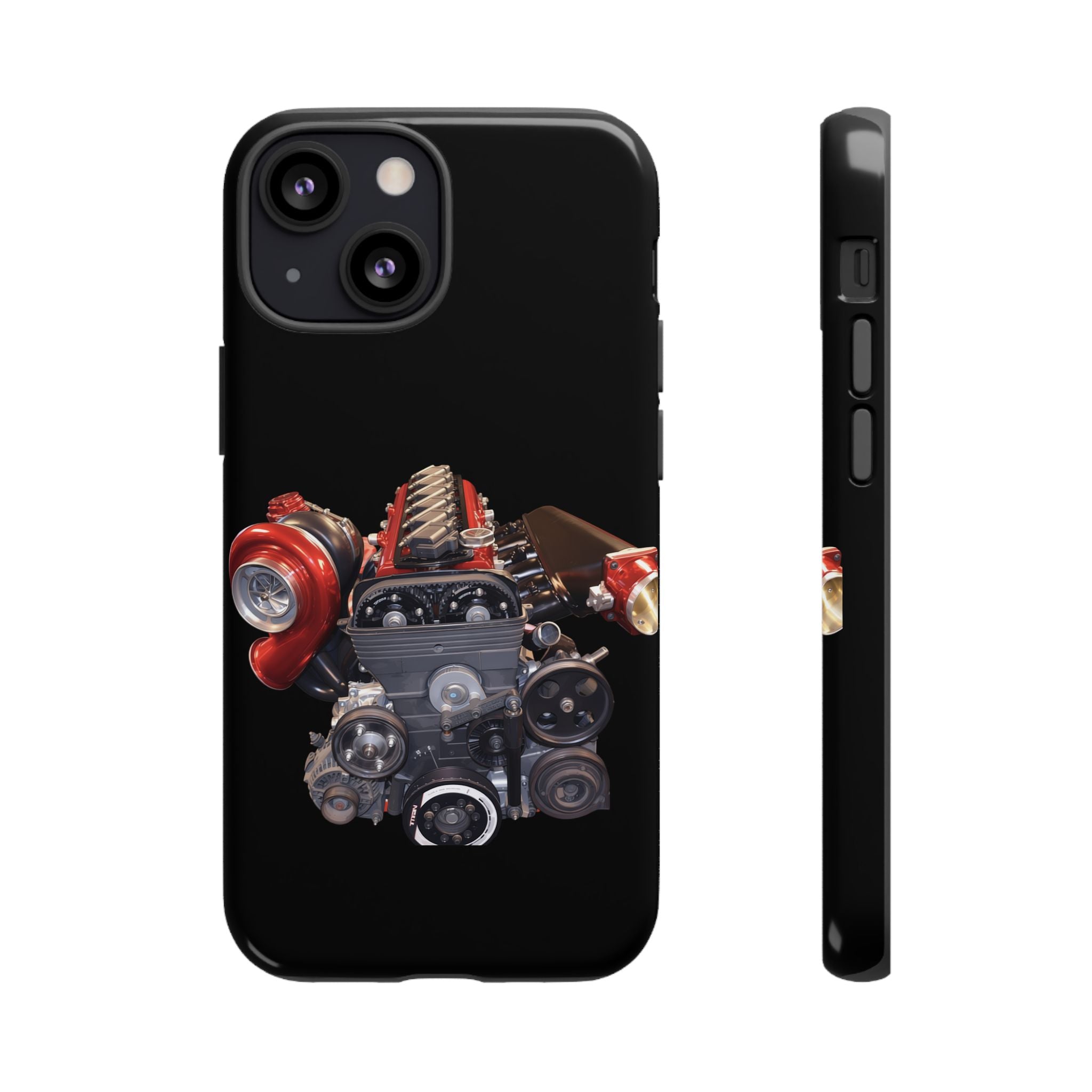 2JZ Phone Case — Black Tough Car Motor Illustration