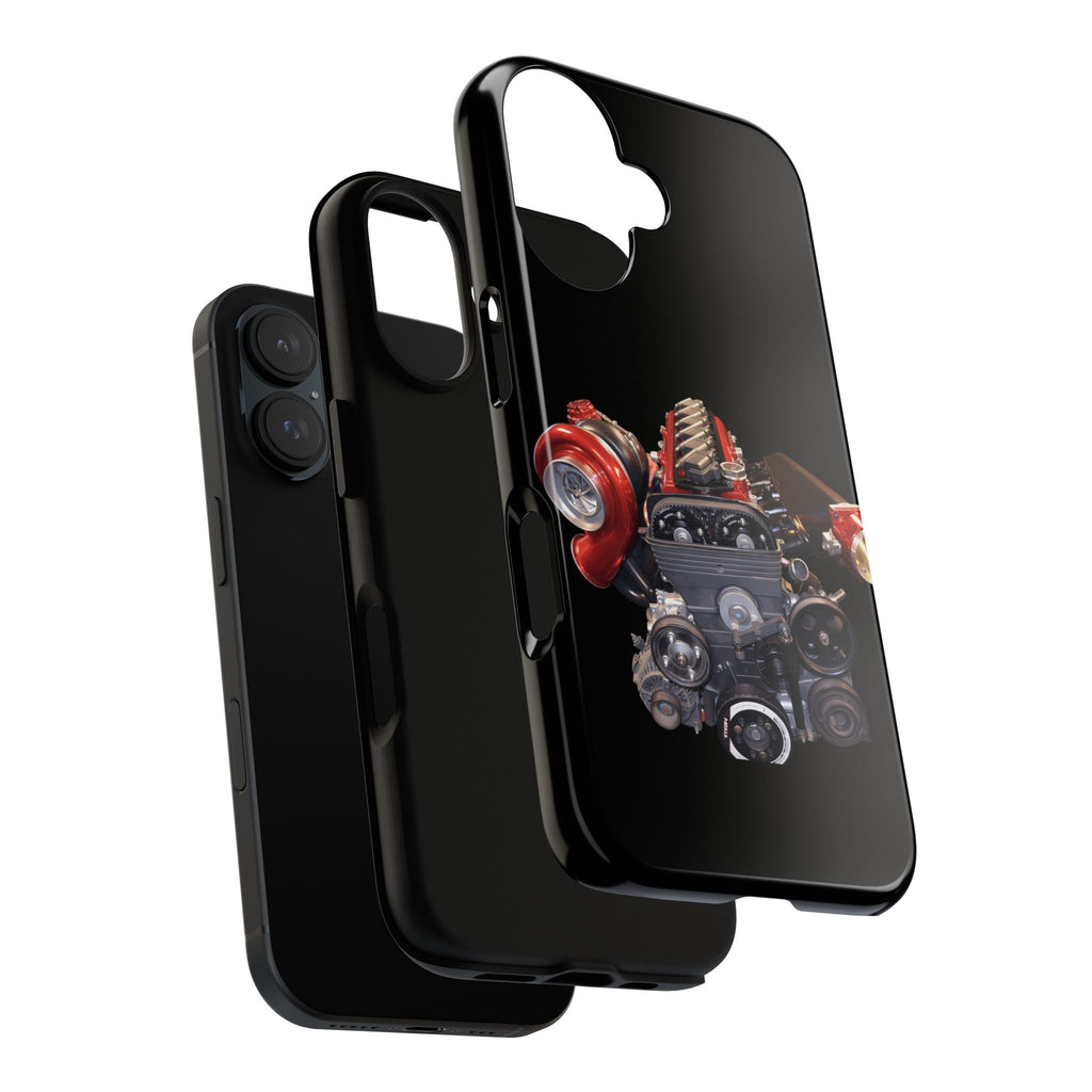 2JZ Phone Case — Black Tough Car Motor Illustration