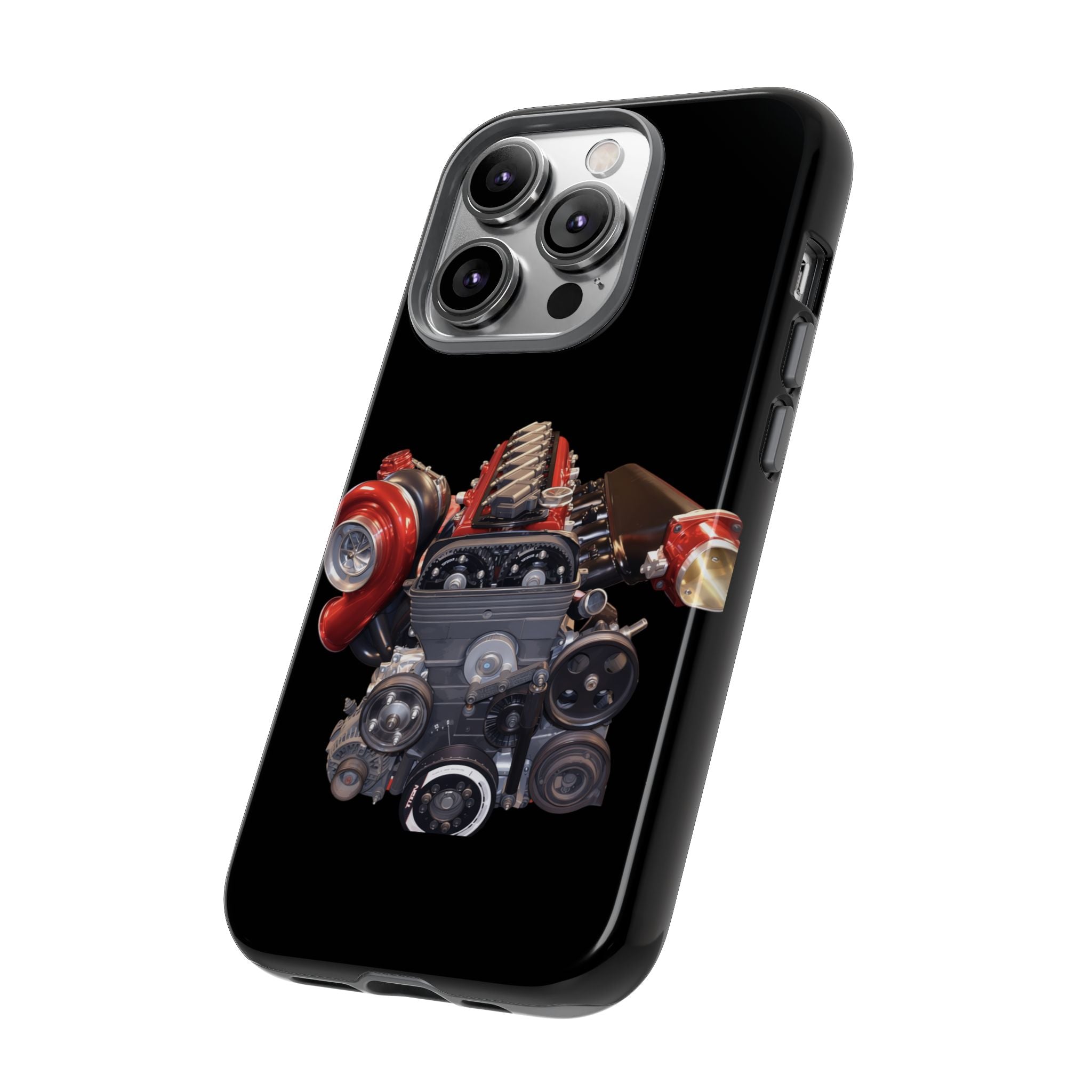 2JZ Phone Case — Black Tough Car Motor Illustration
