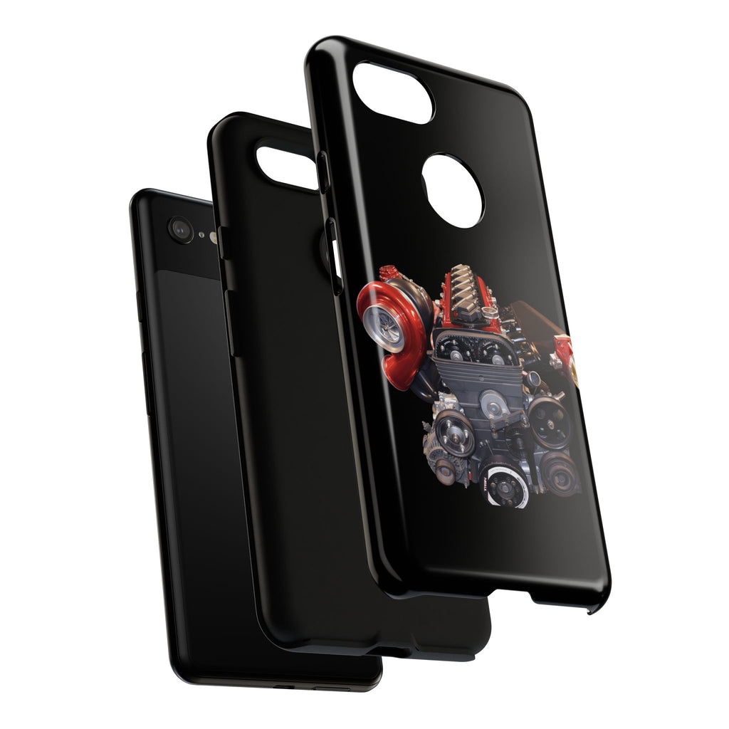 2JZ Phone Case — Black Tough Car Motor Illustration