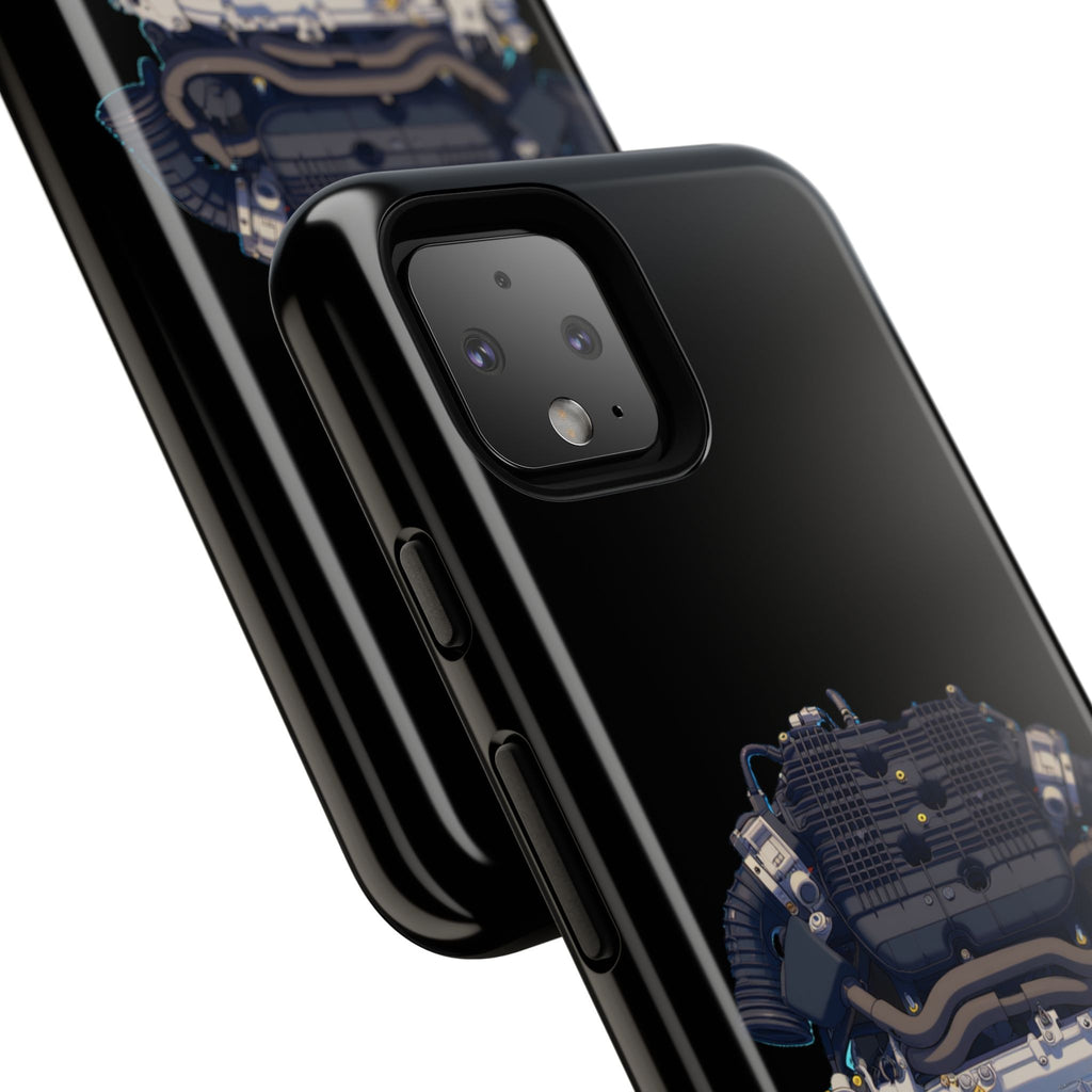 Engine Illustration Tough Phone Case – Automotive Car Lover Gift
