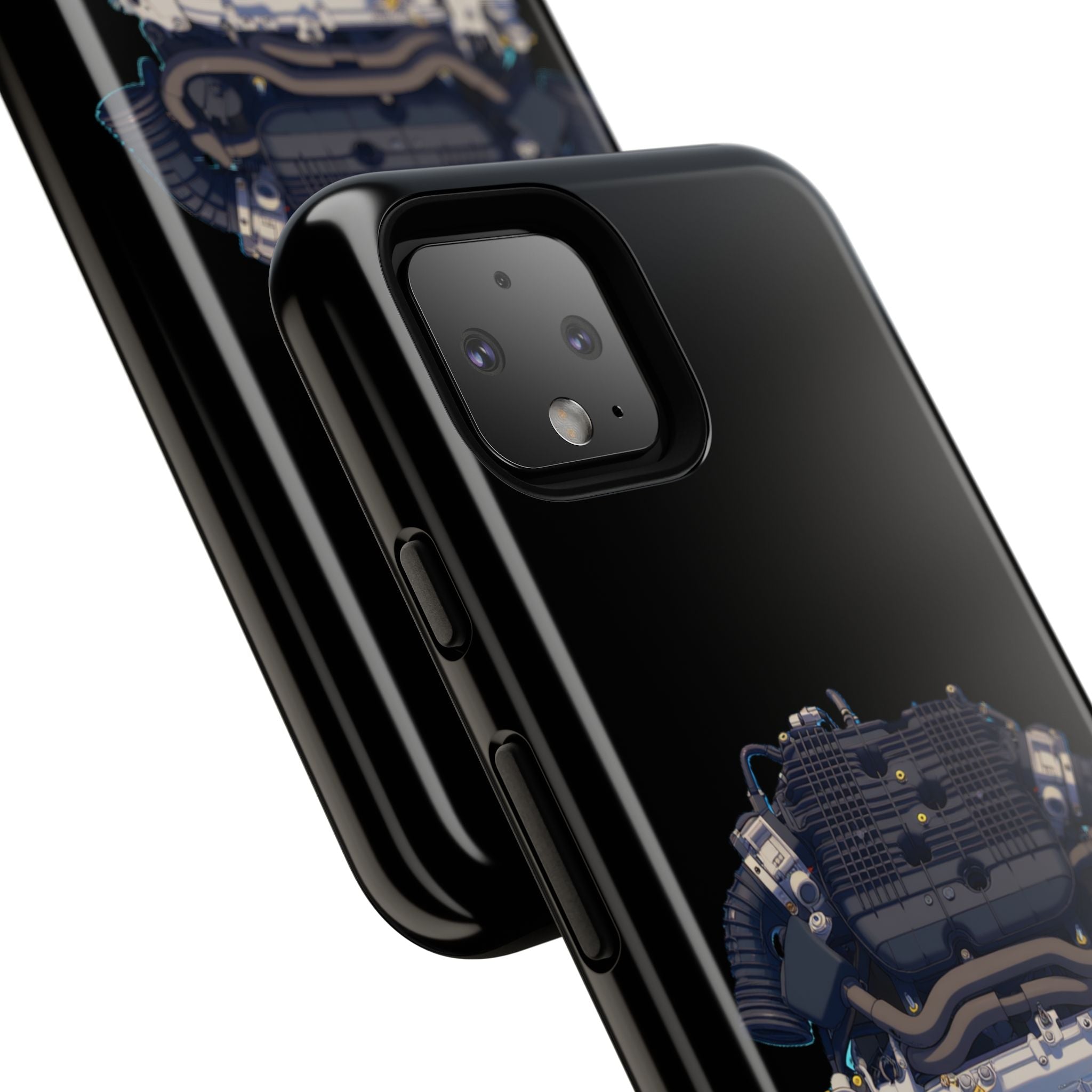 Engine Illustration Tough Phone Case – Automotive Car Lover Gift
