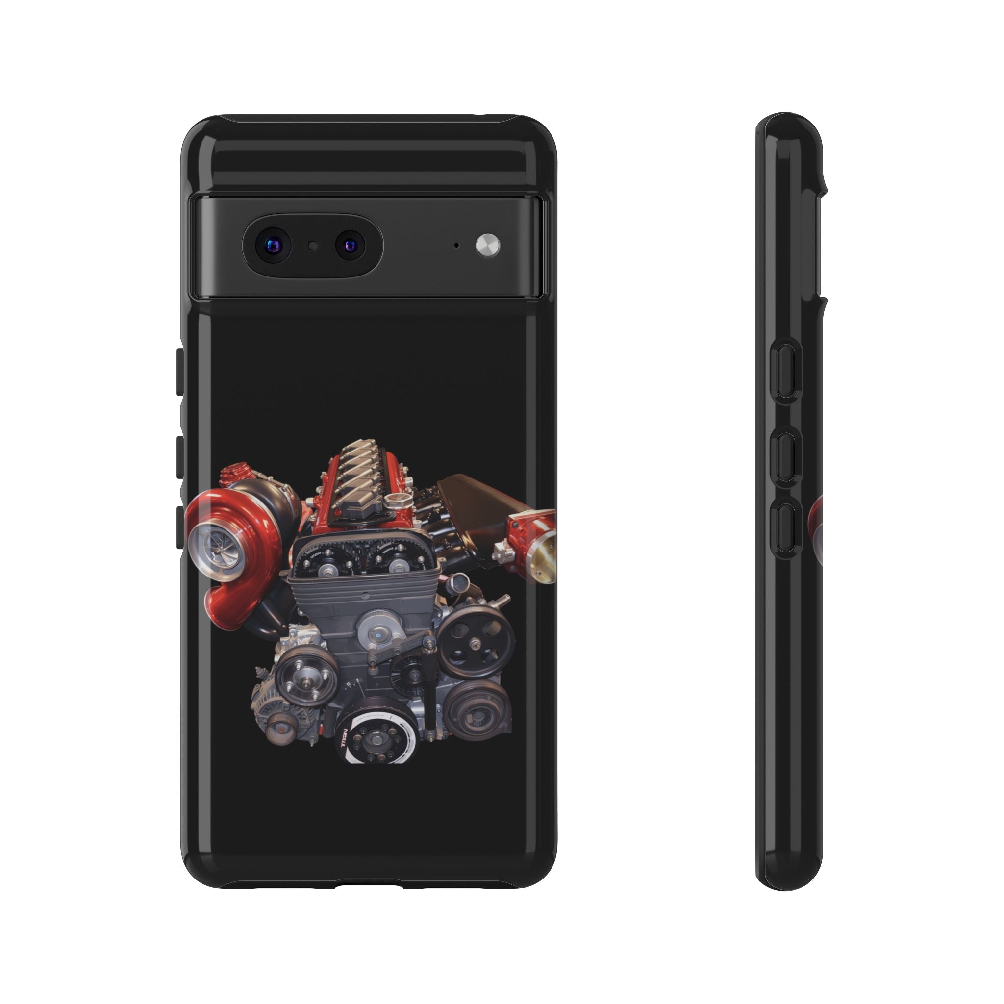 2JZ Phone Case — Black Tough Car Motor Illustration