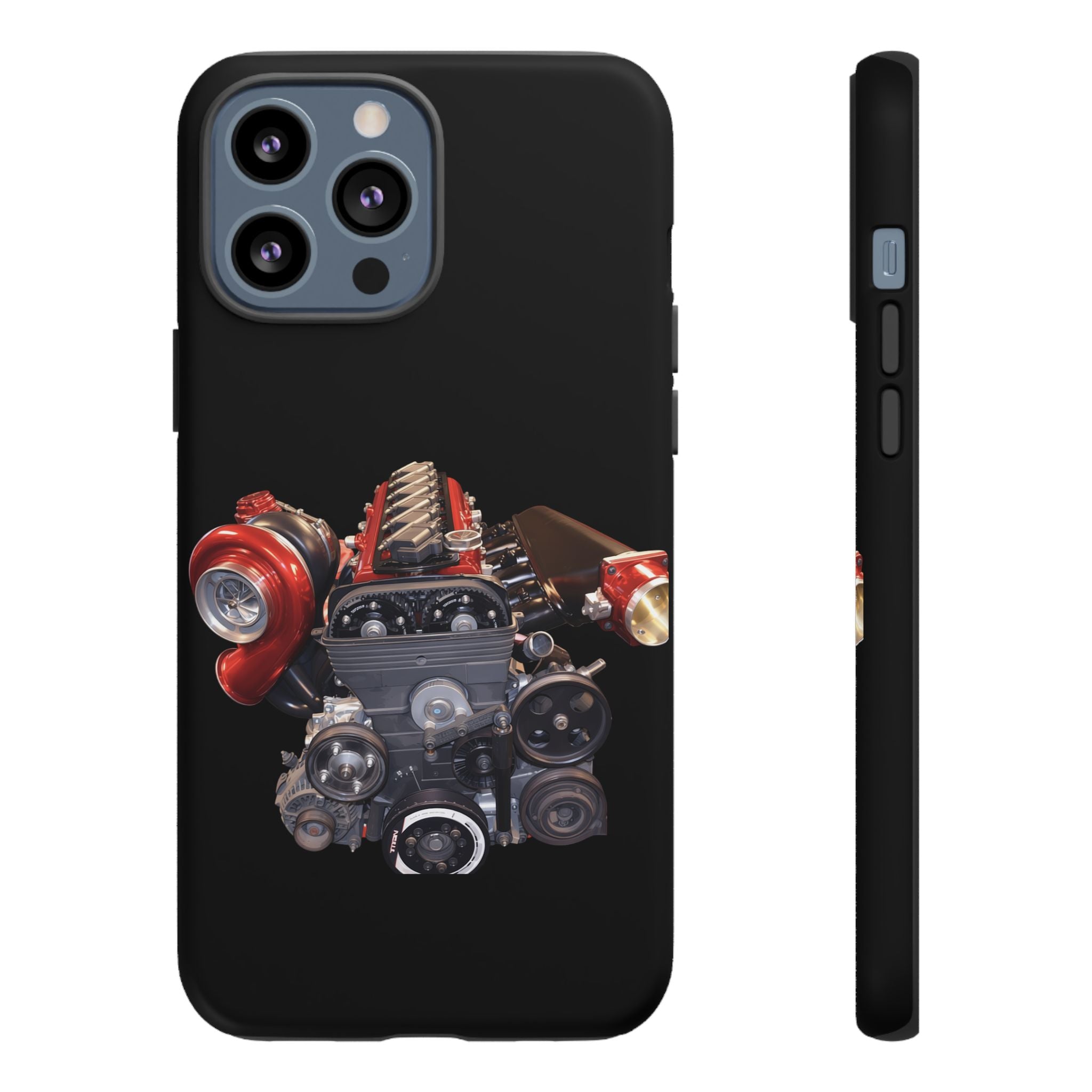2JZ Phone Case — Black Tough Car Motor Illustration