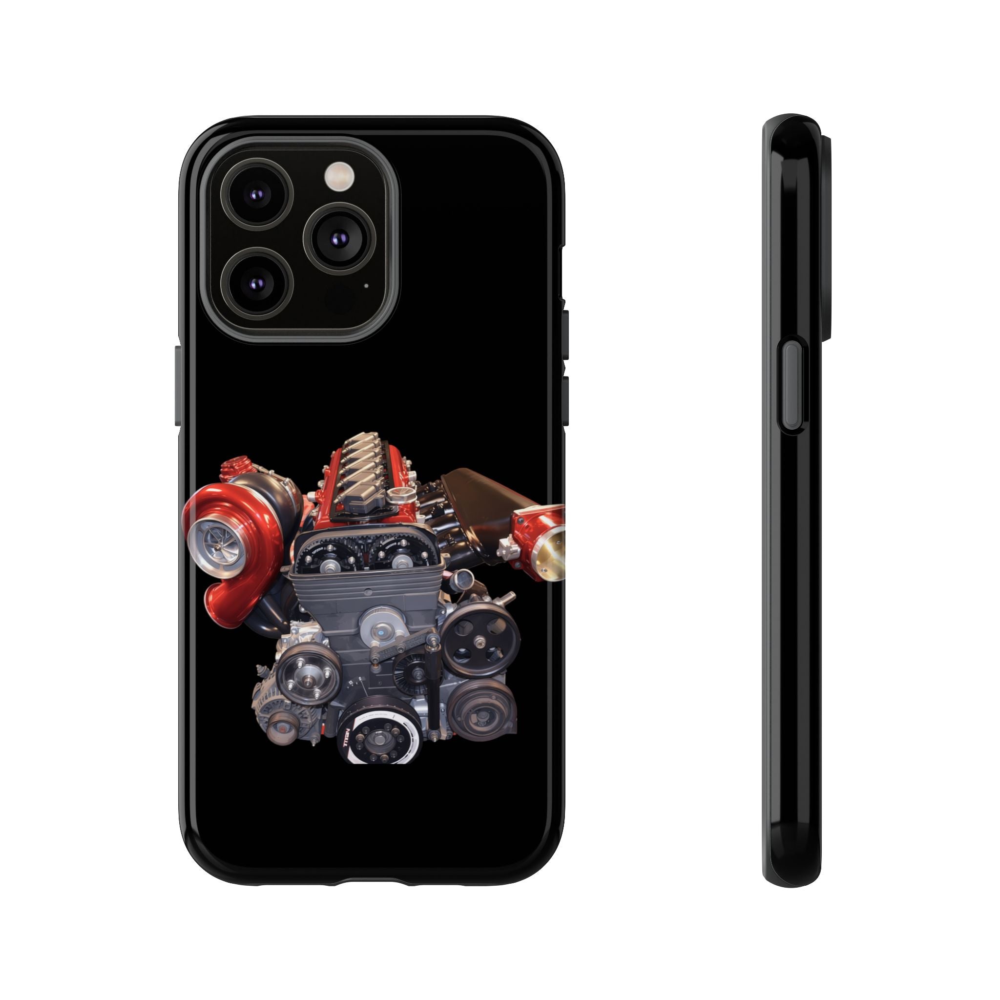 2JZ Phone Case — Black Tough Car Motor Illustration
