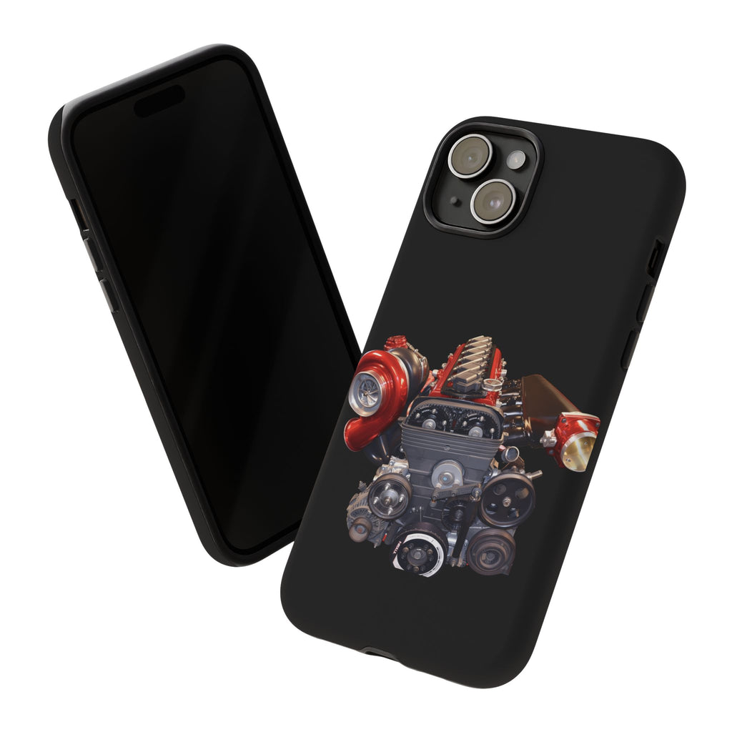 2JZ Phone Case — Black Tough Car Motor Illustration