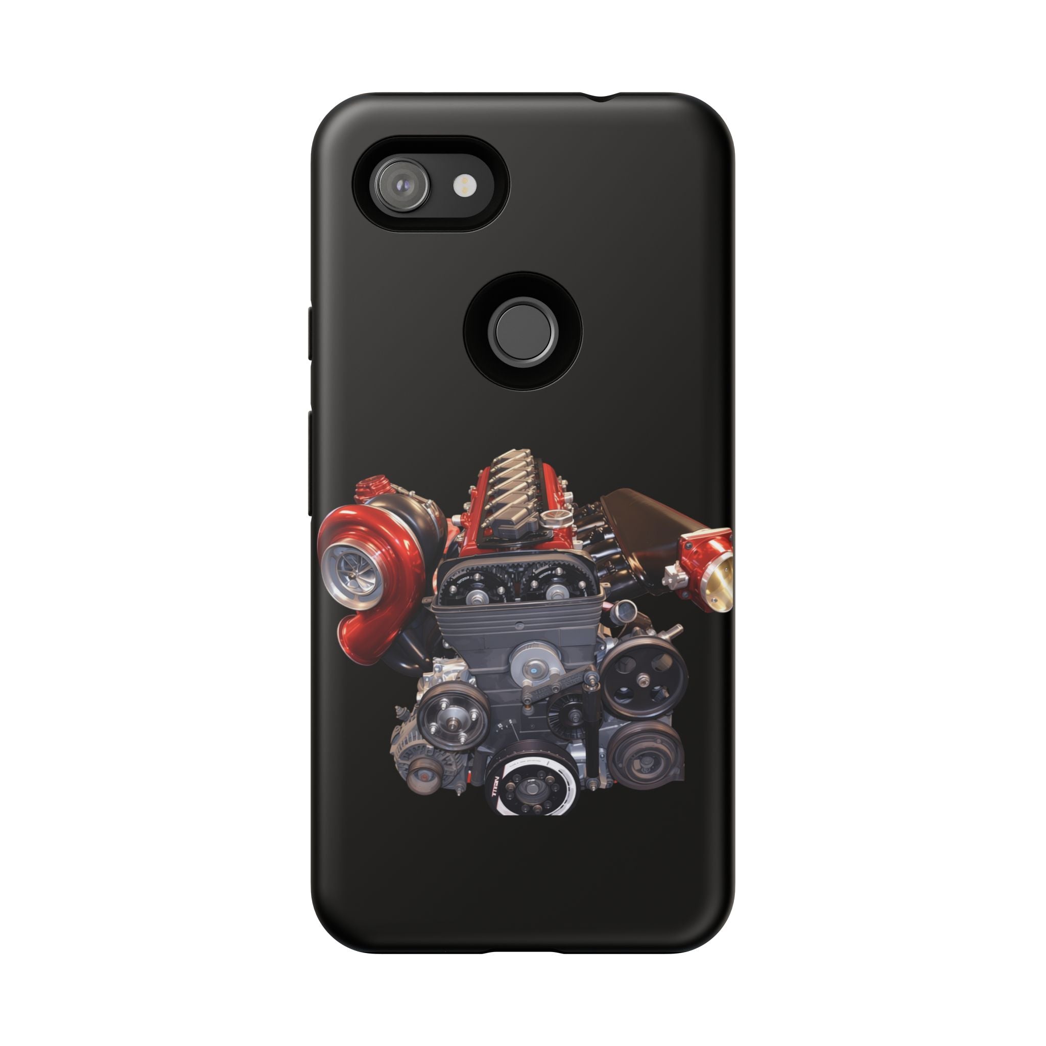 2JZ Phone Case — Black Tough Car Motor Illustration