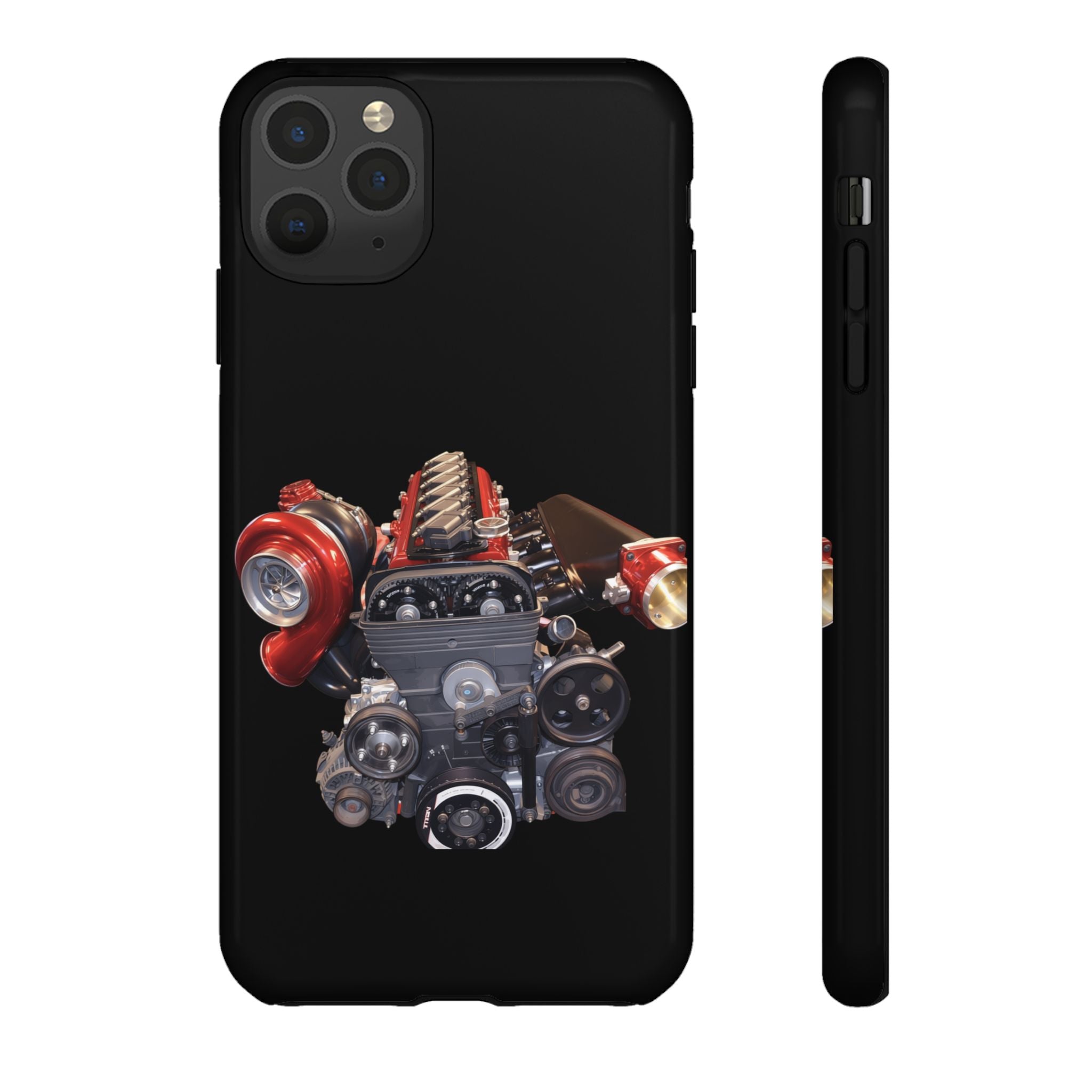 2JZ Phone Case — Black Tough Car Motor Illustration