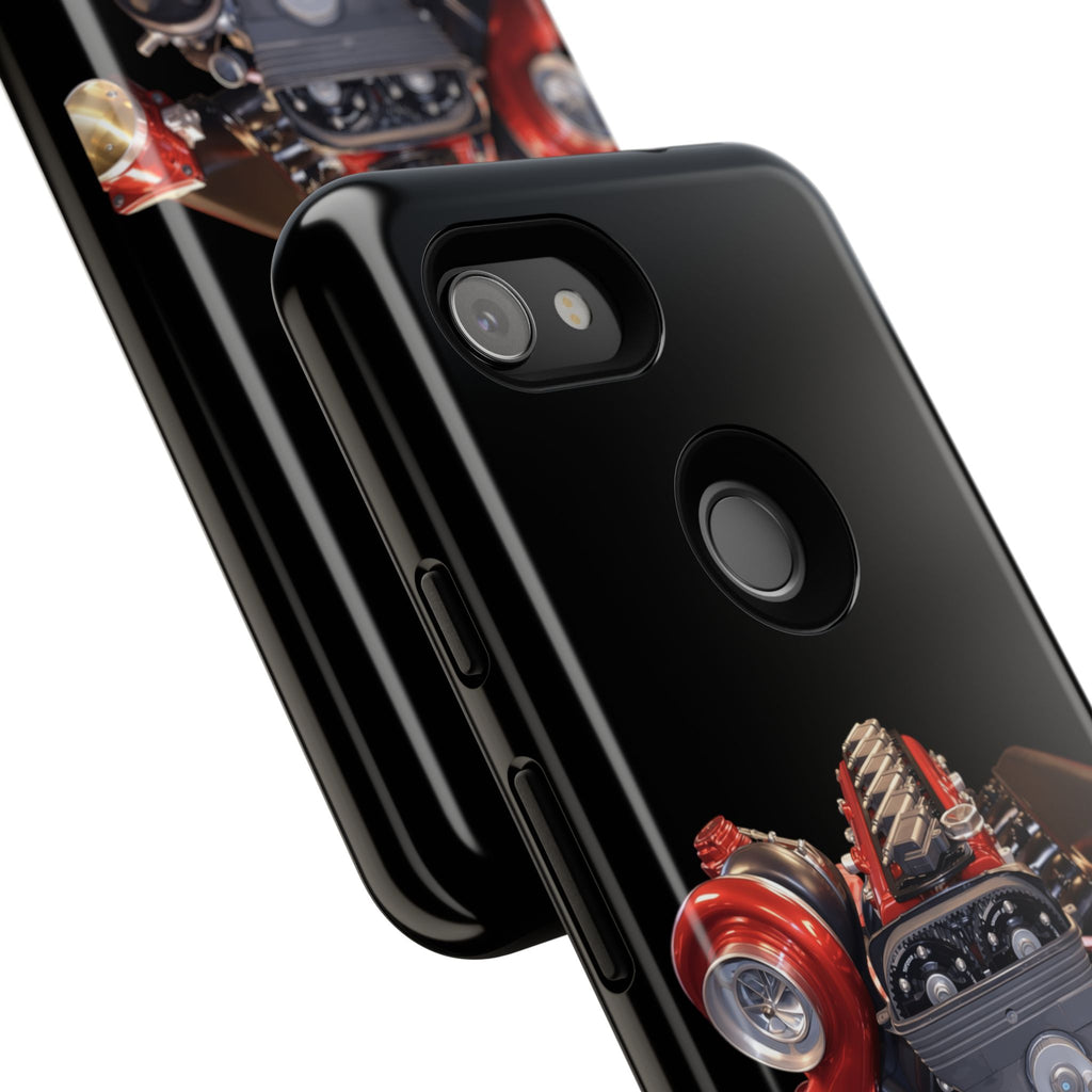 2JZ Phone Case — Black Tough Car Motor Illustration