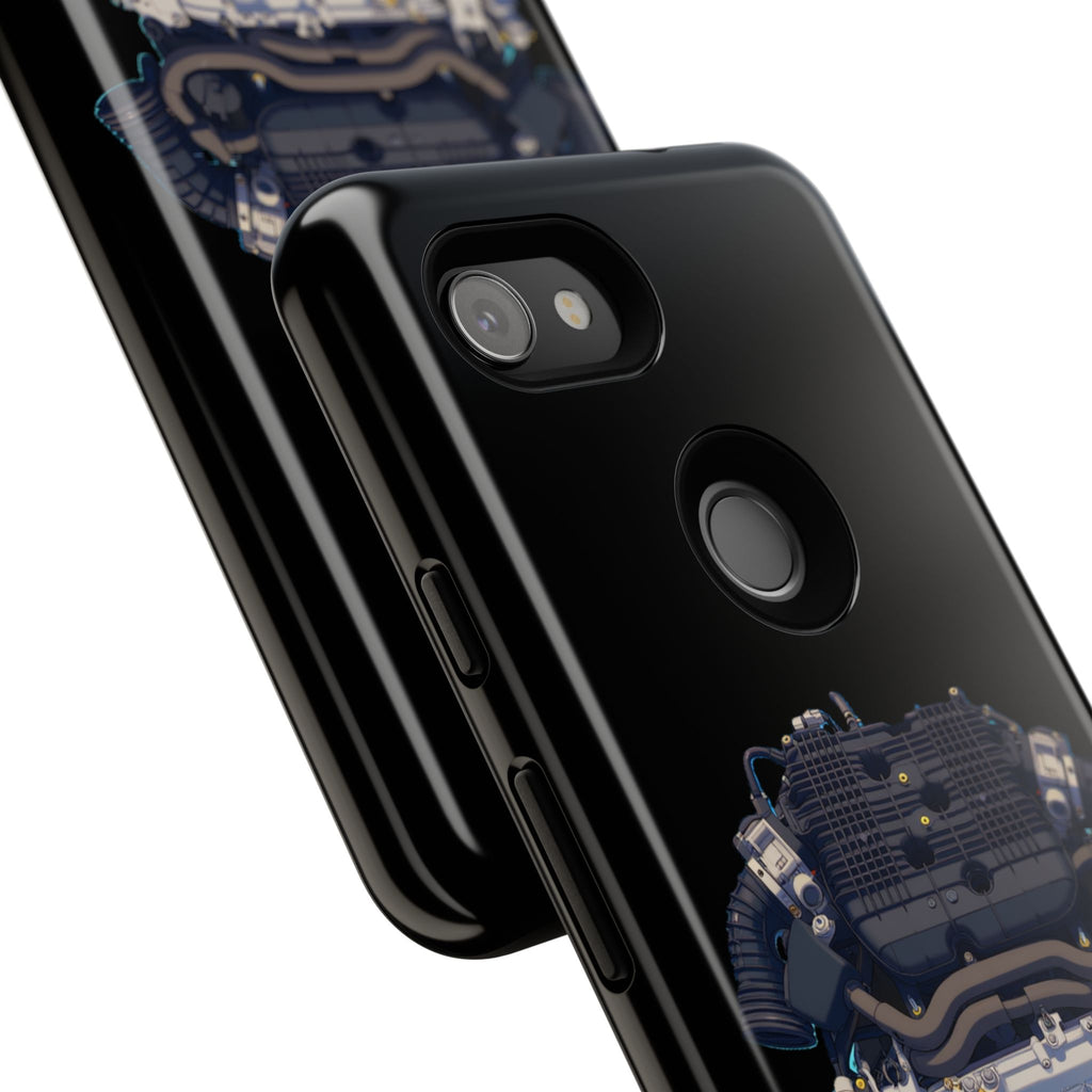 Engine Illustration Tough Phone Case – Automotive Car Lover Gift