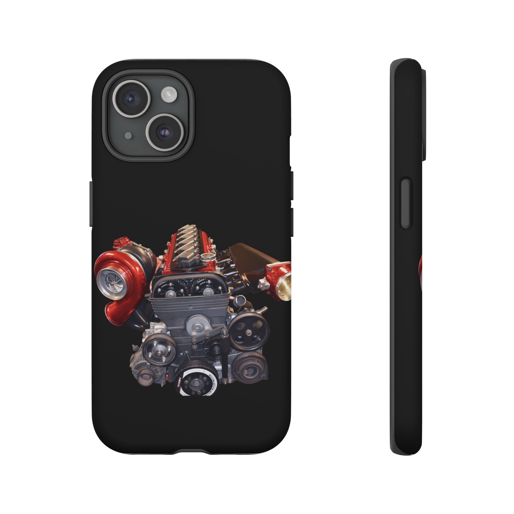 2JZ Phone Case — Black Tough Car Motor Illustration