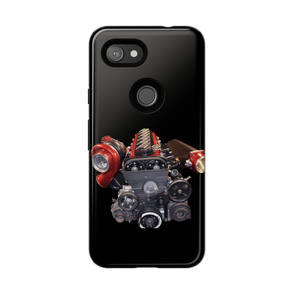 2JZ Phone Case — Black Tough Car Motor Illustration