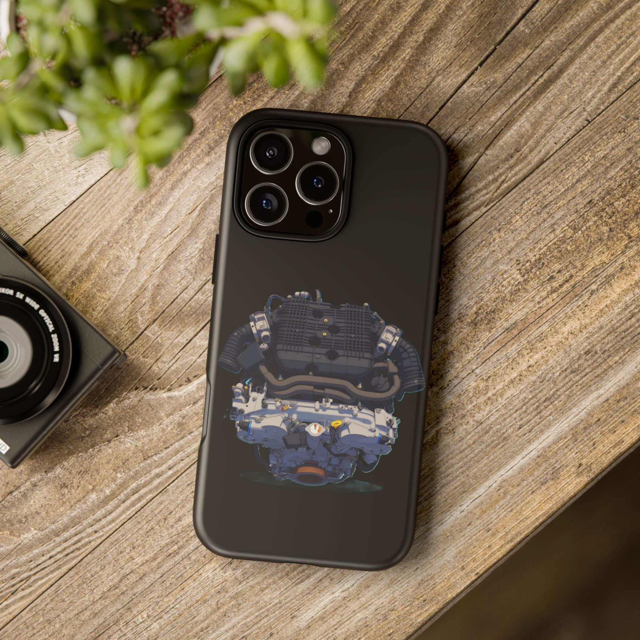 Engine Illustration Tough Phone Case – Automotive Car Lover Gift
