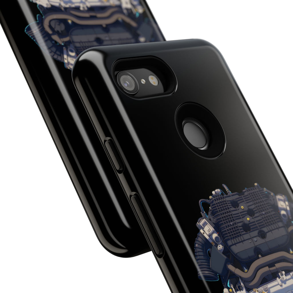 Engine Illustration Tough Phone Case – Automotive Car Lover Gift