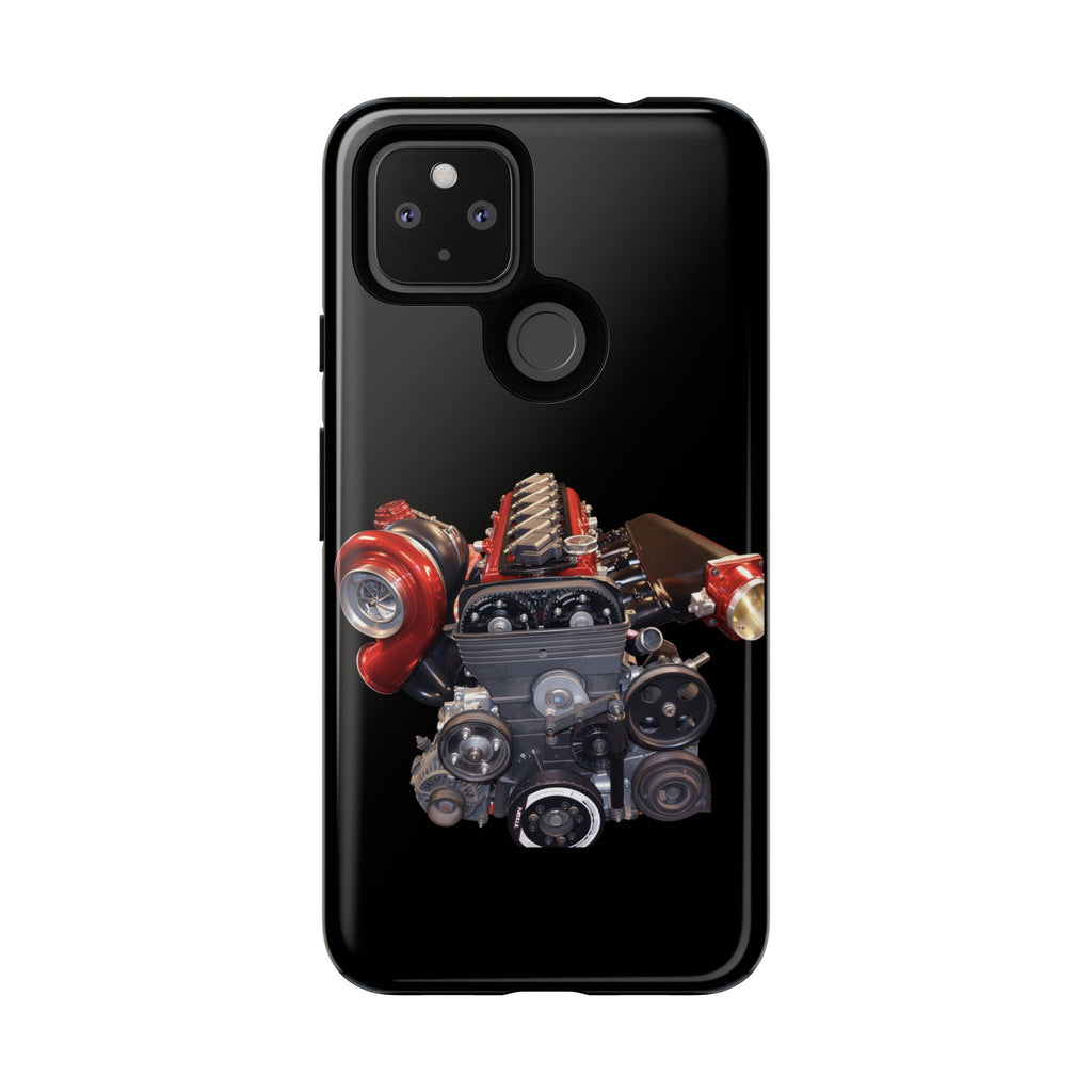 2JZ Phone Case — Black Tough Car Motor Illustration