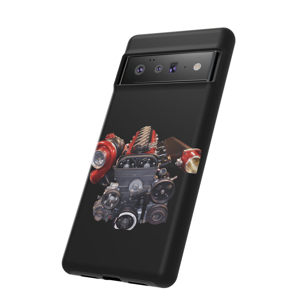 2JZ Phone Case — Black Tough Car Motor Illustration