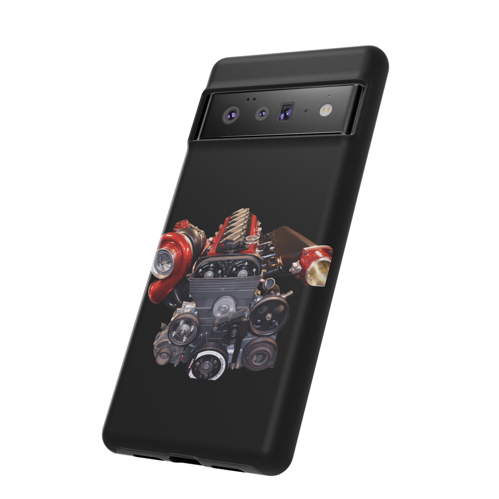 2JZ Phone Case — Black Tough Car Motor Illustration
