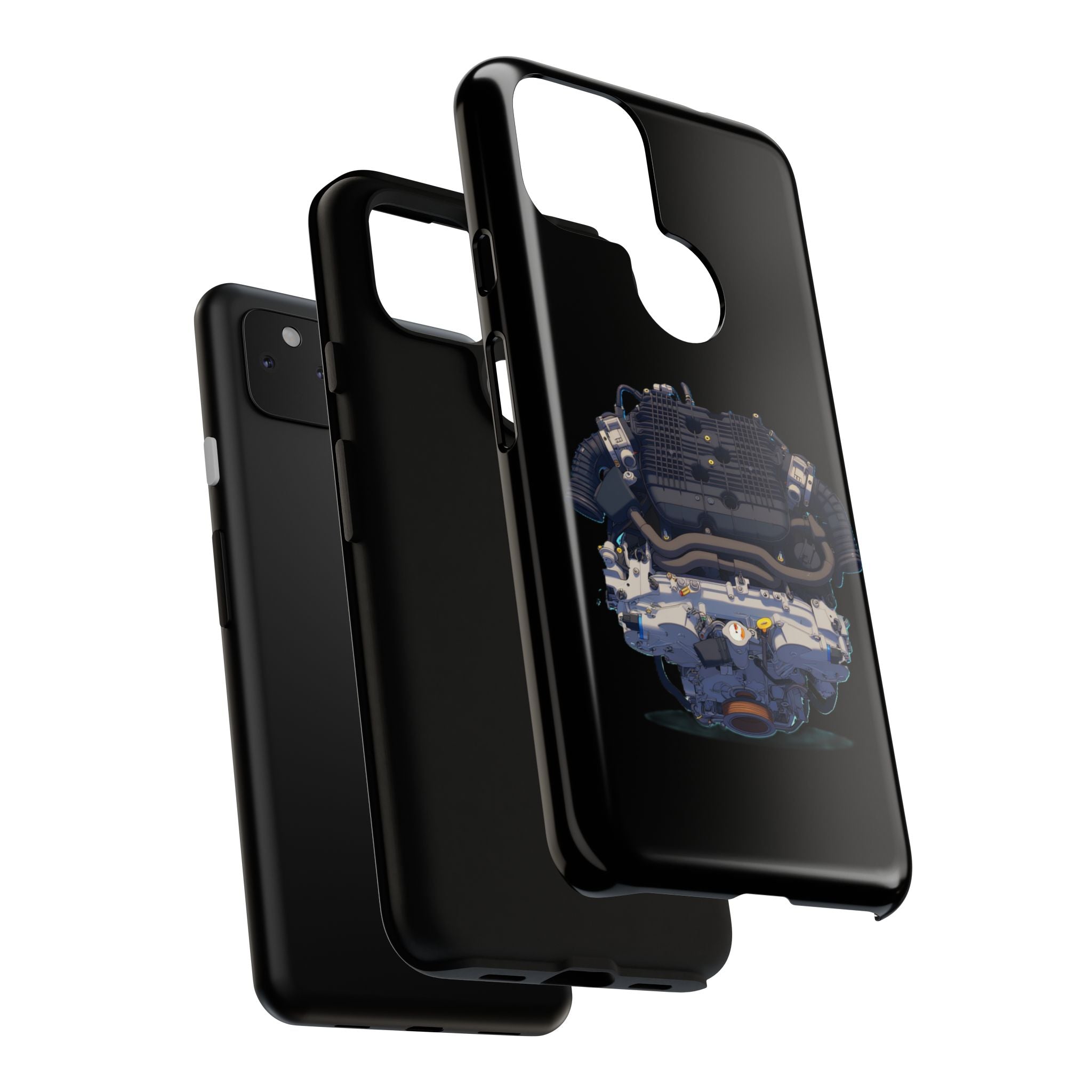 Engine Illustration Tough Phone Case – Automotive Car Lover Gift