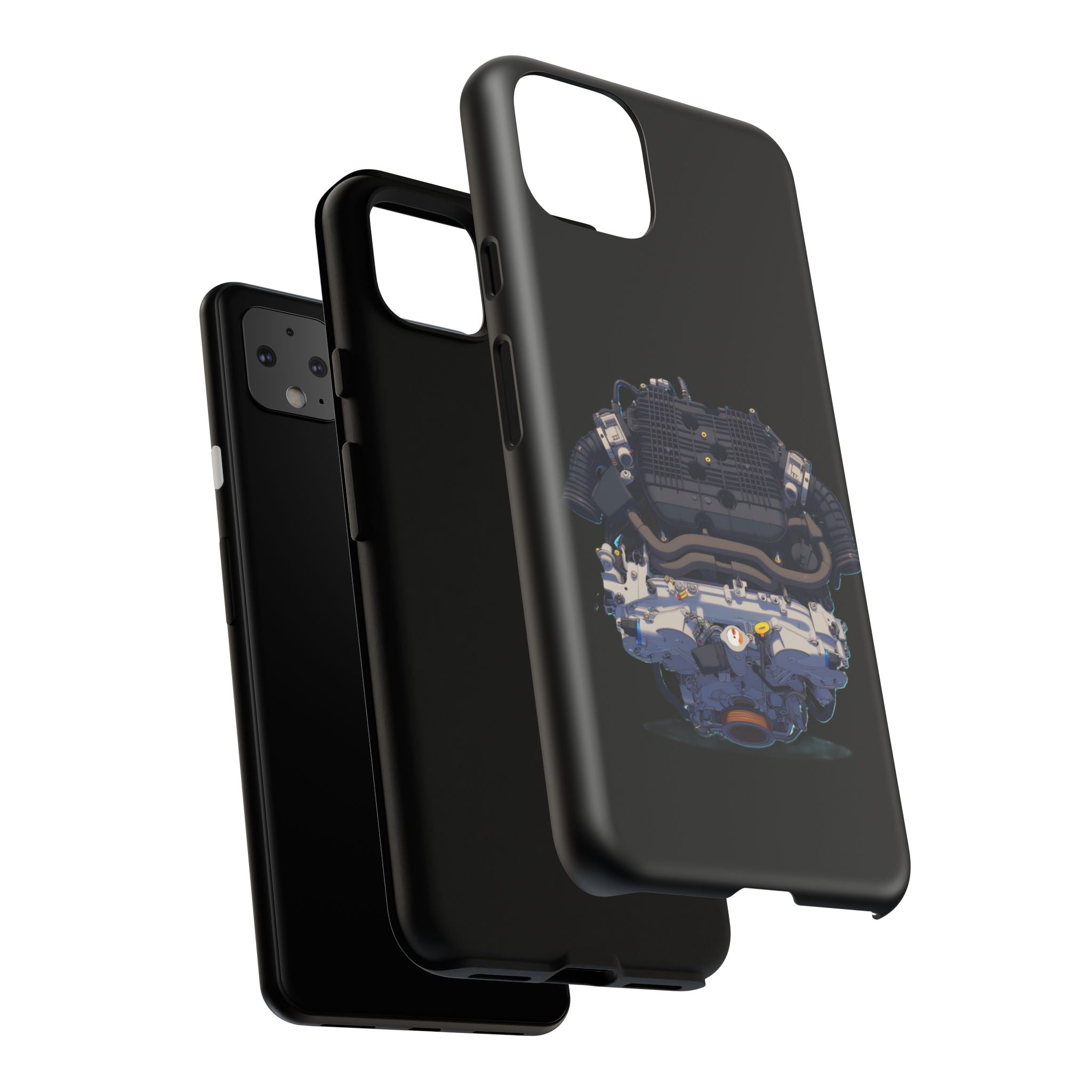 Engine Illustration Tough Phone Case – Automotive Car Lover Gift