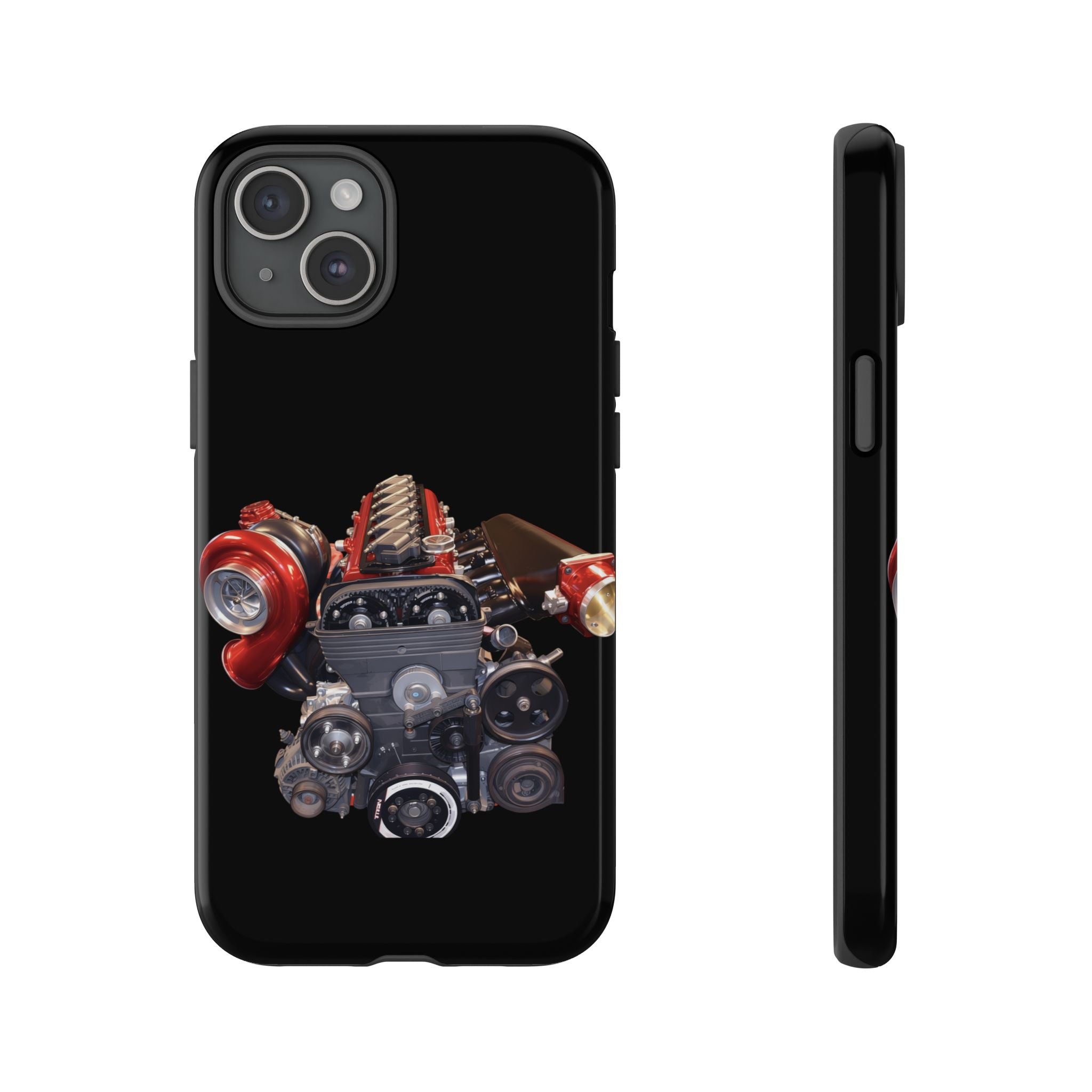 2JZ Phone Case — Black Tough Car Motor Illustration