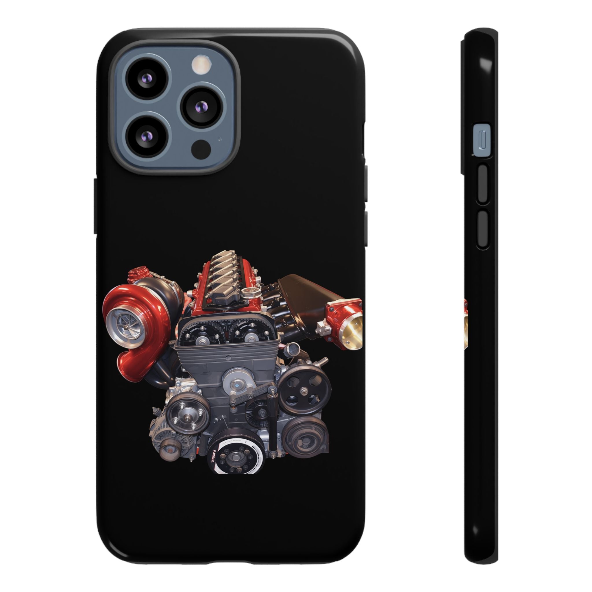 2JZ Phone Case — Black Tough Car Motor Illustration