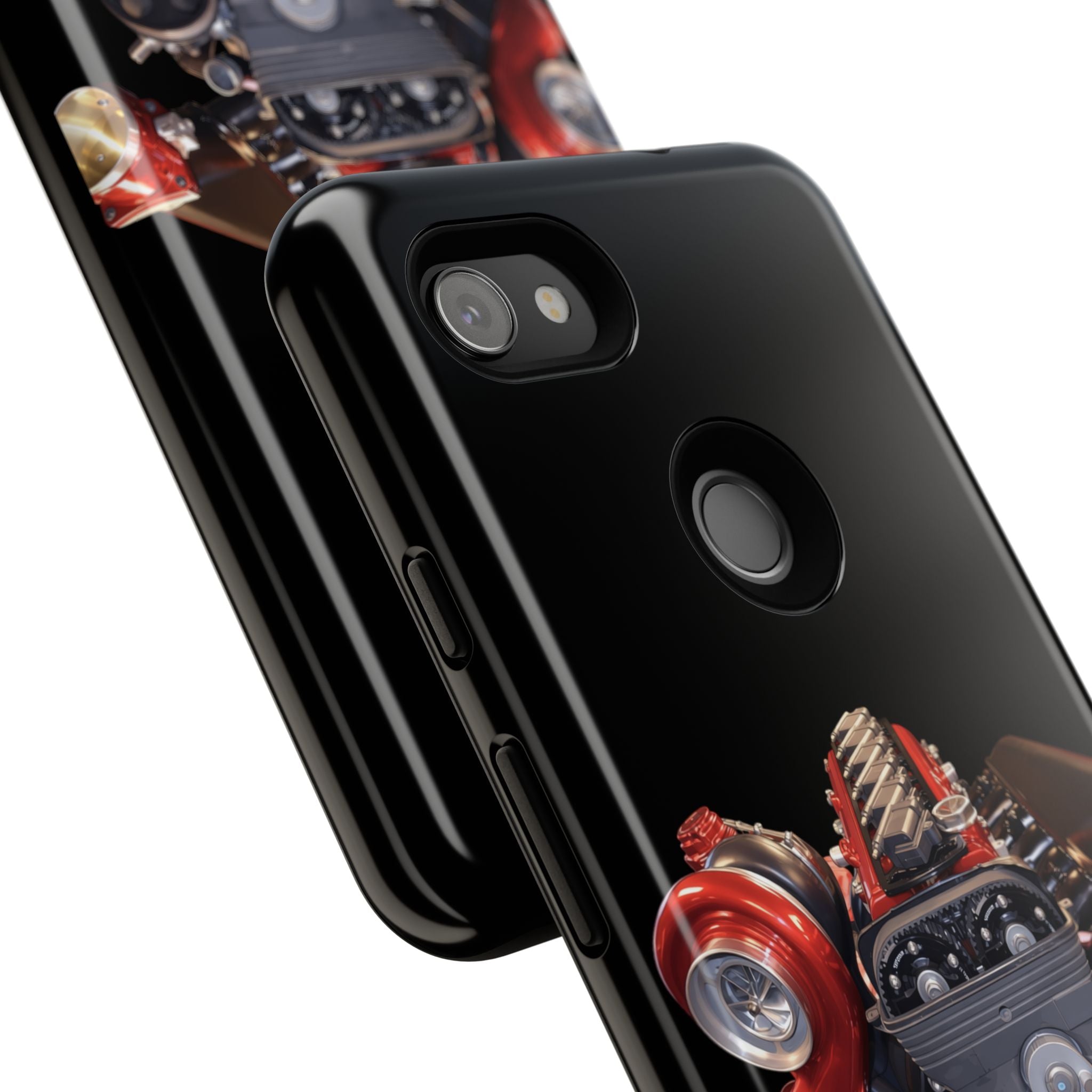 2JZ Phone Case — Black Tough Car Motor Illustration