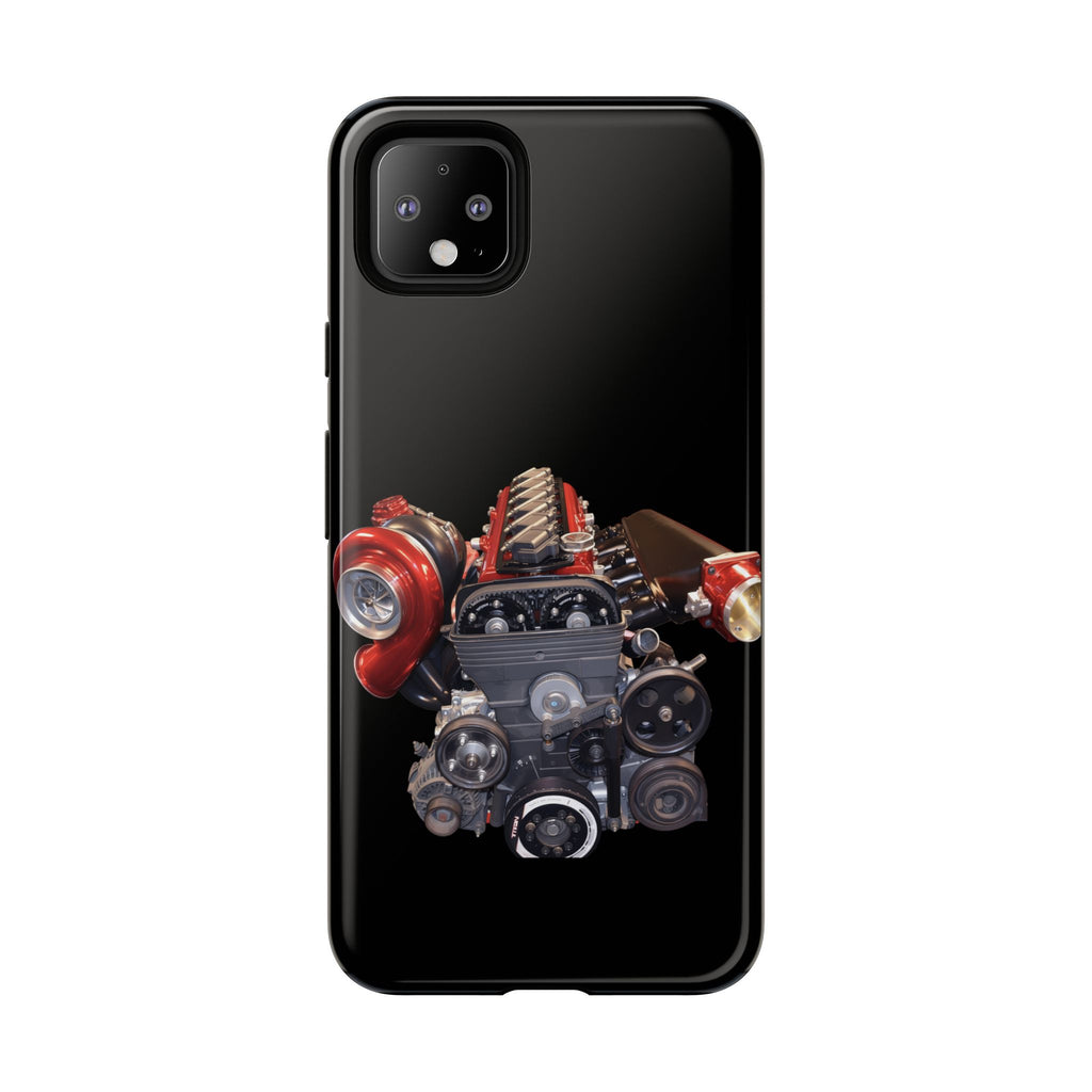 2JZ Phone Case — Black Tough Car Motor Illustration