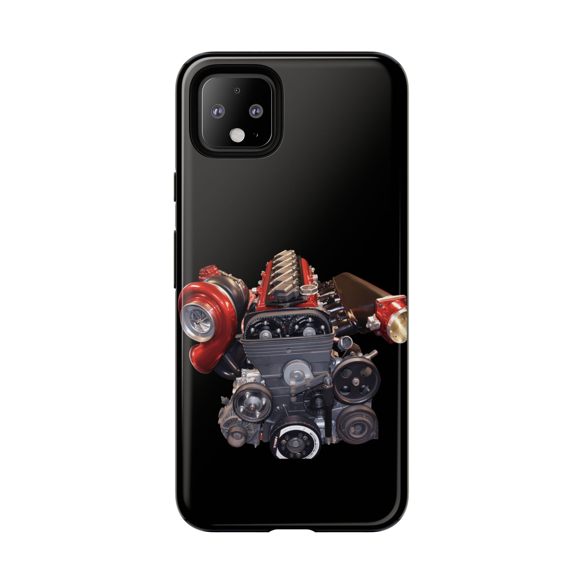 2JZ Phone Case — Black Tough Car Motor Illustration
