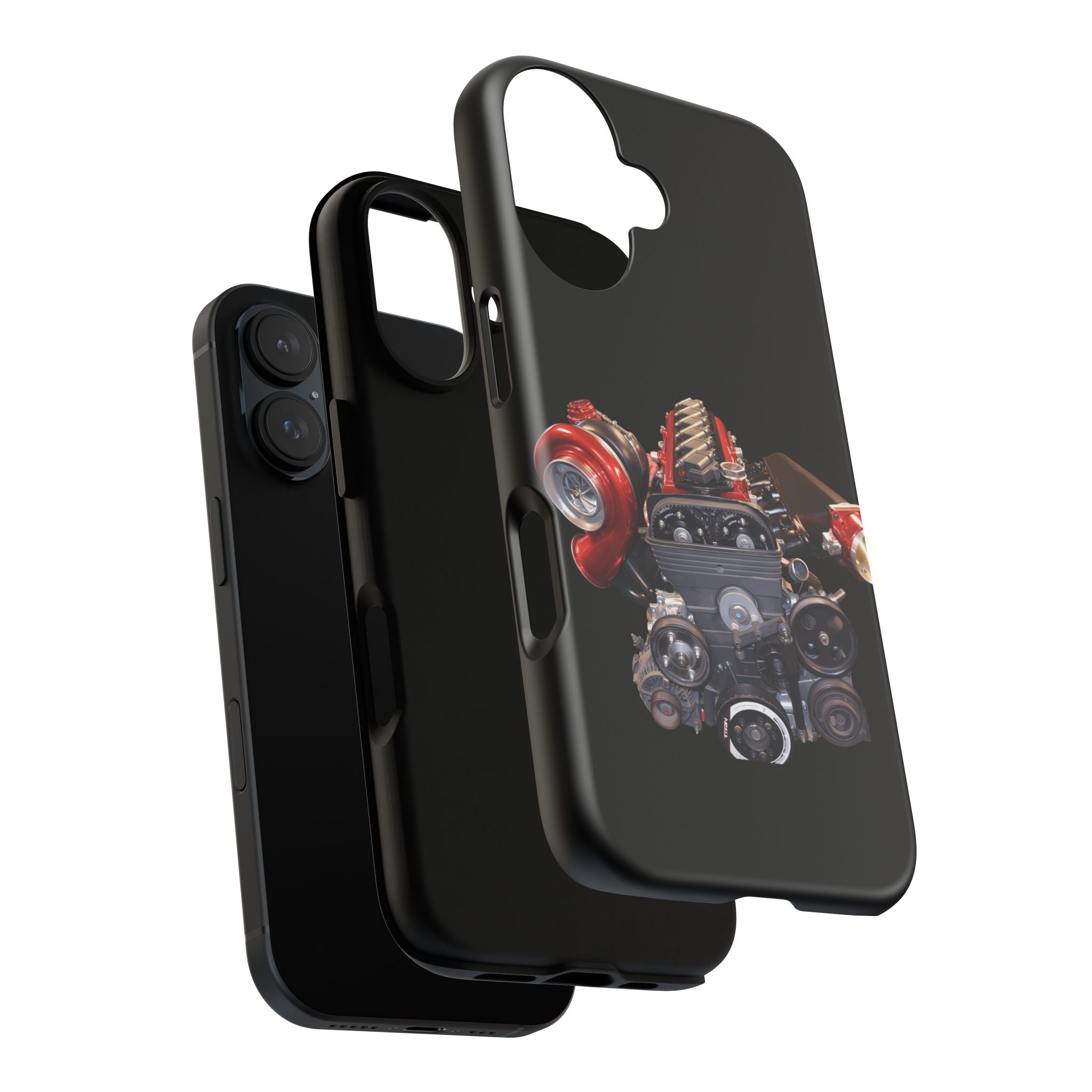 2JZ Phone Case — Black Tough Car Motor Illustration