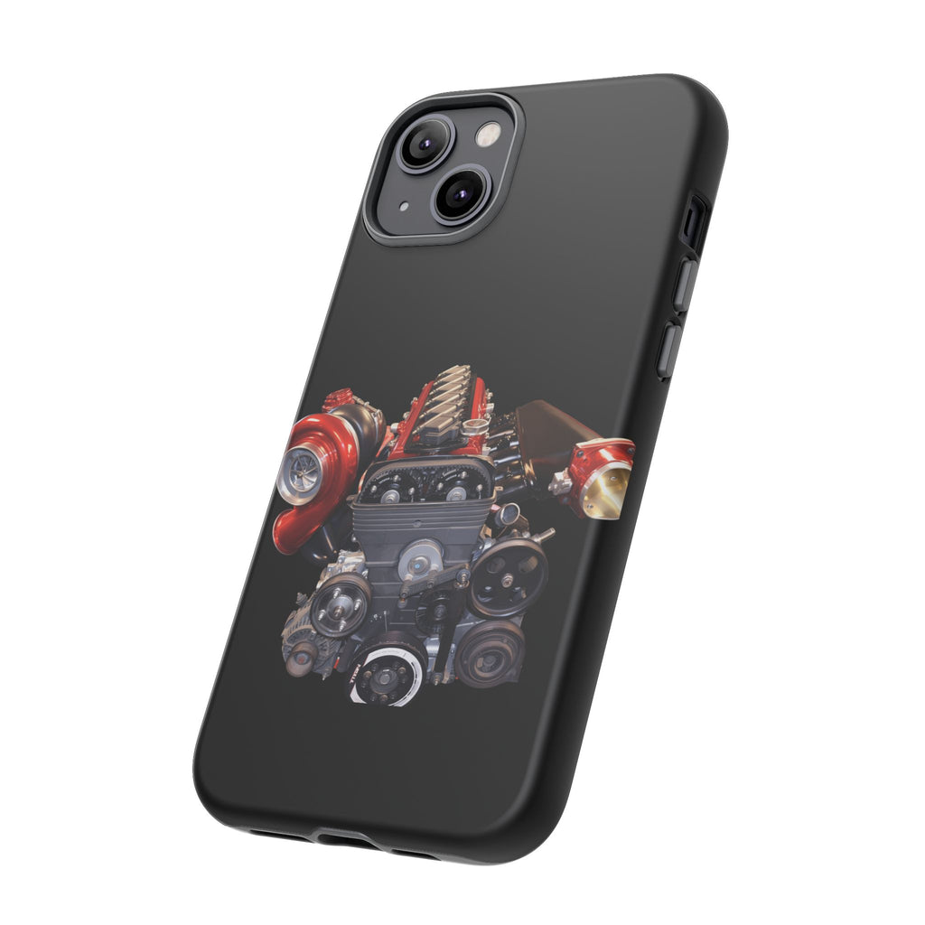2JZ Phone Case — Black Tough Car Motor Illustration