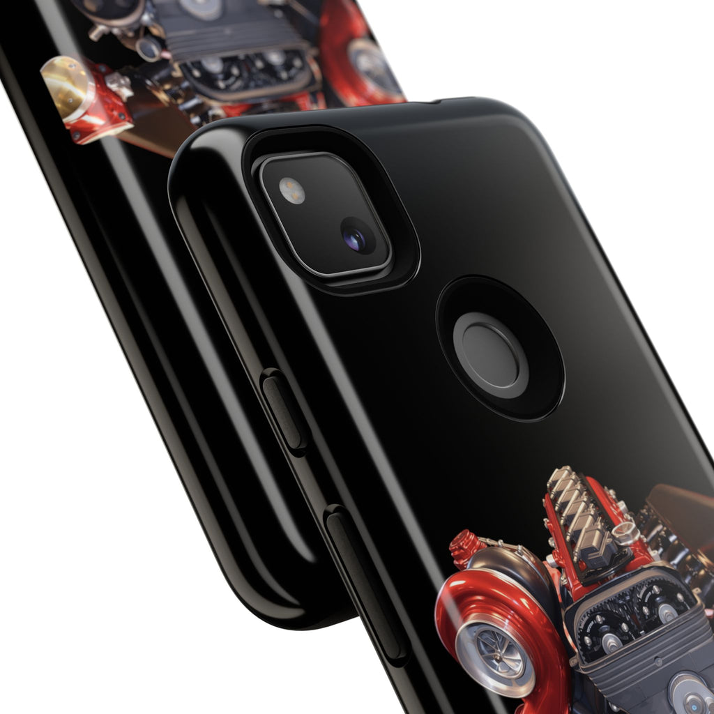 2JZ Phone Case — Black Tough Car Motor Illustration