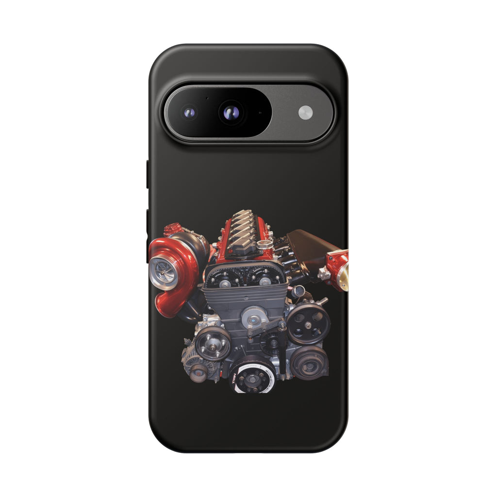 2JZ Phone Case — Black Tough Car Motor Illustration