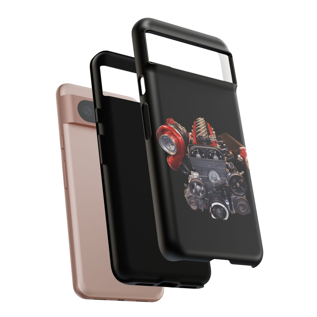 2JZ Phone Case — Black Tough Car Motor Illustration