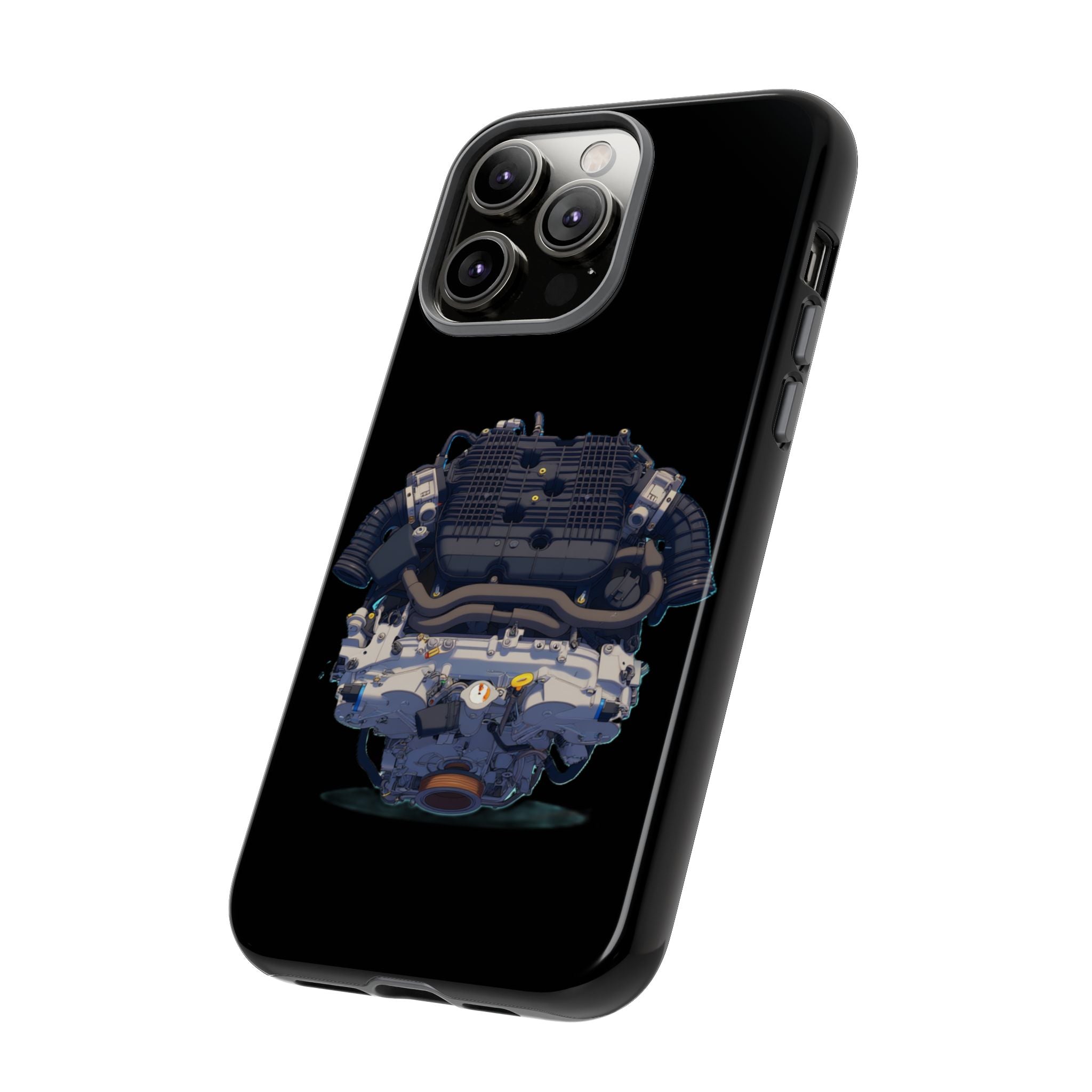 Engine Illustration Tough Phone Case – Automotive Car Lover Gift