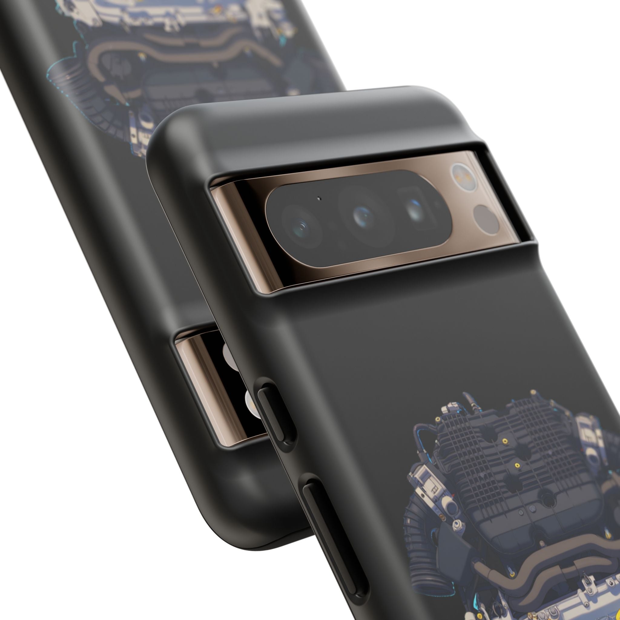 Engine Illustration Tough Phone Case – Automotive Car Lover Gift