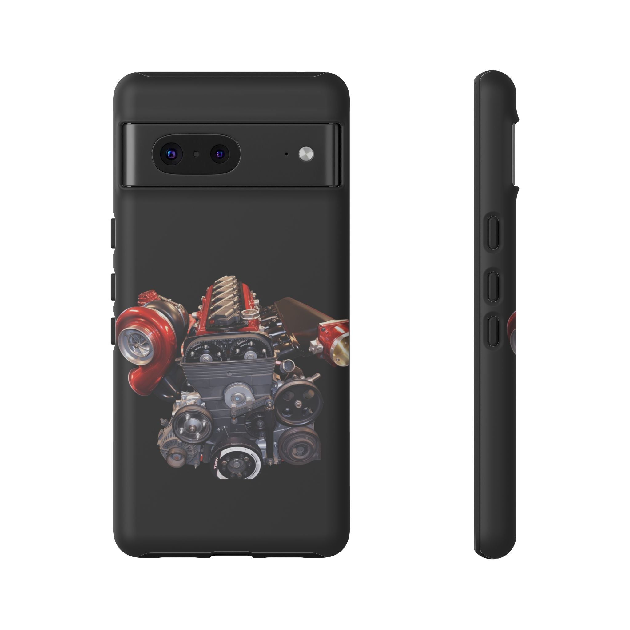 2JZ Phone Case — Black Tough Car Motor Illustration